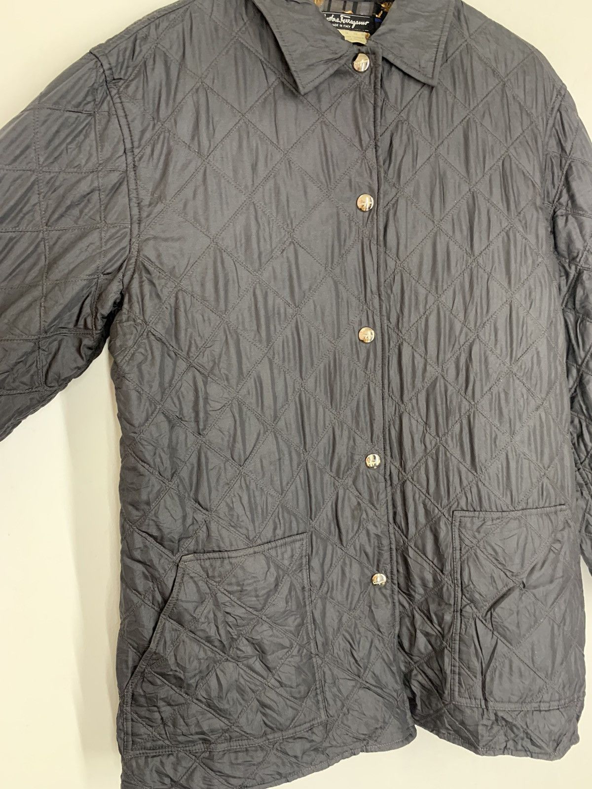 Salvatore Ferragamo Vintage Salvatore Ferragamo Quilted Jacket Size US M / EU 48-50 / 2 - 13 Thumbnail