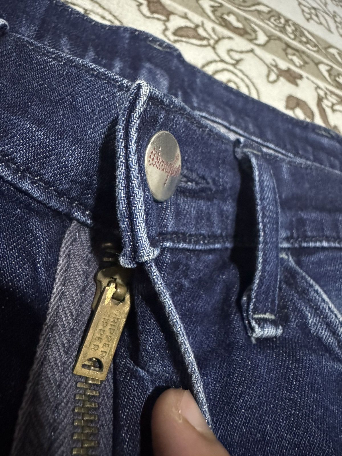 Lee × N.Hoolywood × Vintage OG N Hollywood x Lee Gripper Zipper Denim Blue Jeans Size US 31 - 3 Thumbnail