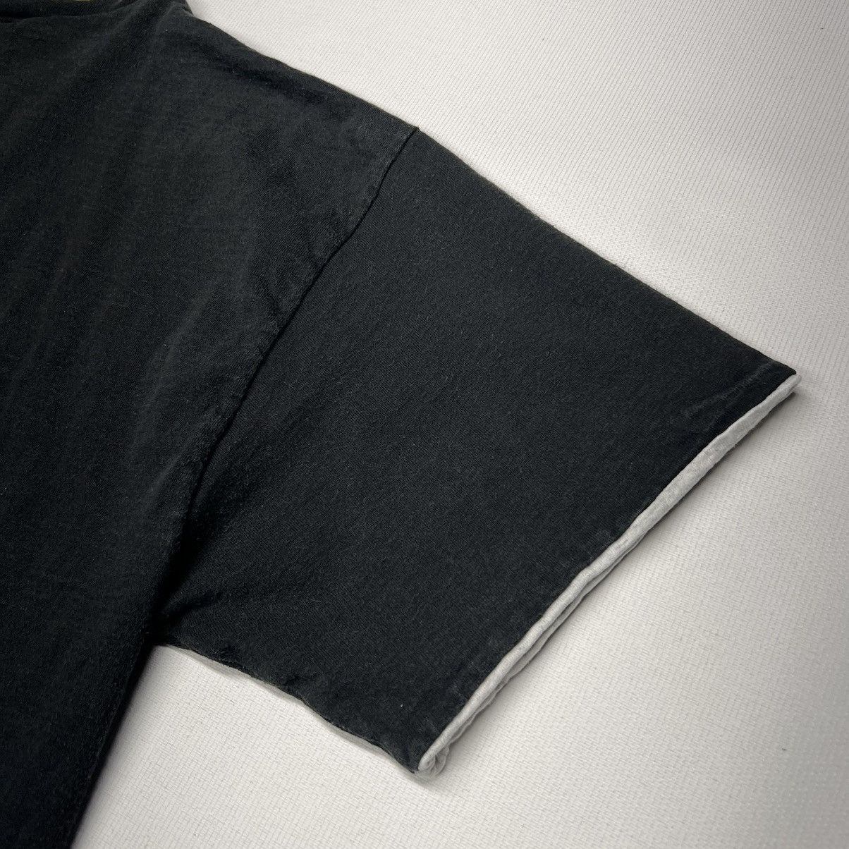 Vintage VTG Double Layer Tee Shirt Black Apine Mountain Puff Print Size US L / EU 52-54 / 3 - 15 Thumbnail