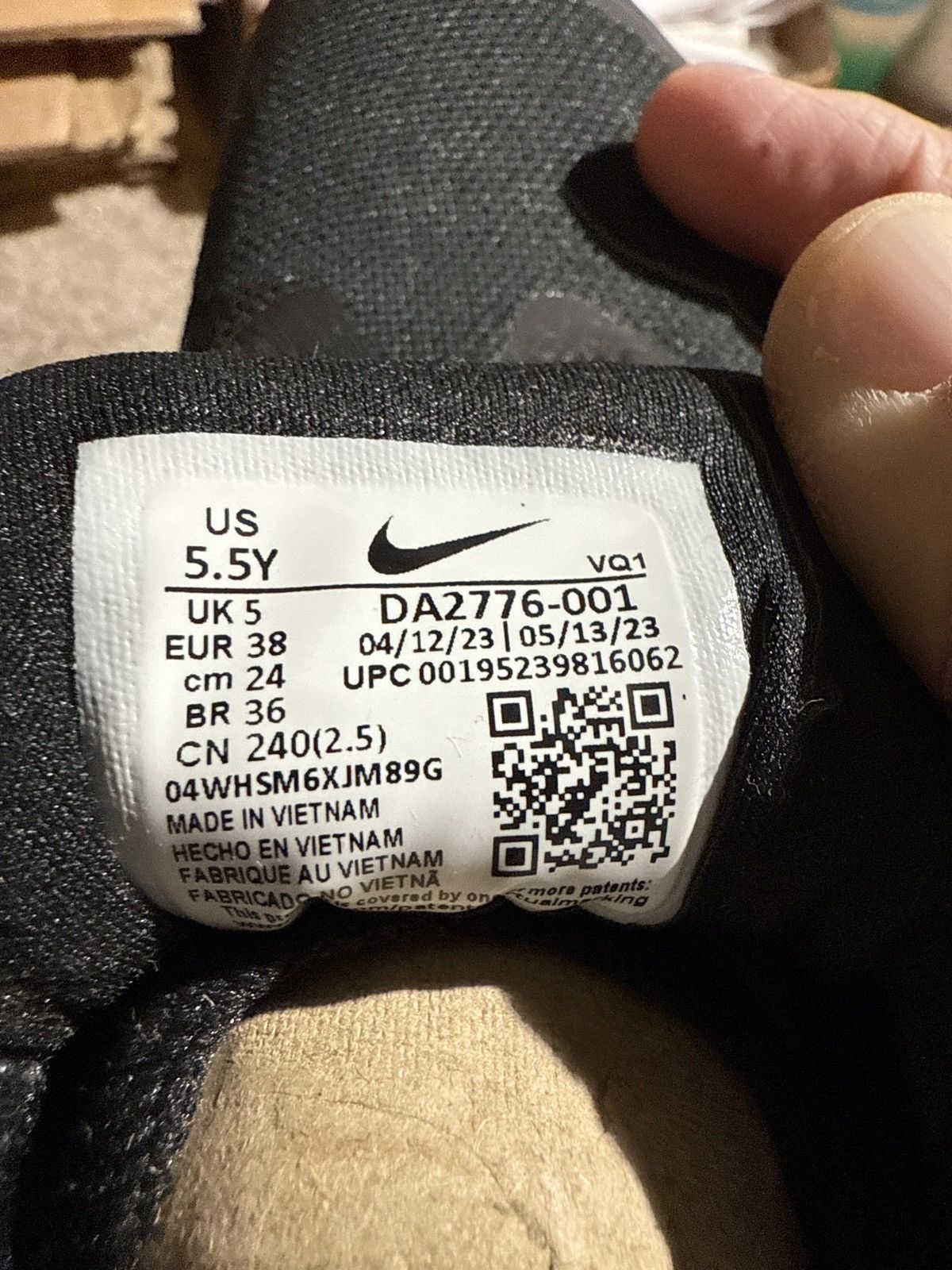 Nike Nike Star Runner 3 Black Dark Smoke Grey Size US 5.5 / IT 35.5 - 6 Thumbnail