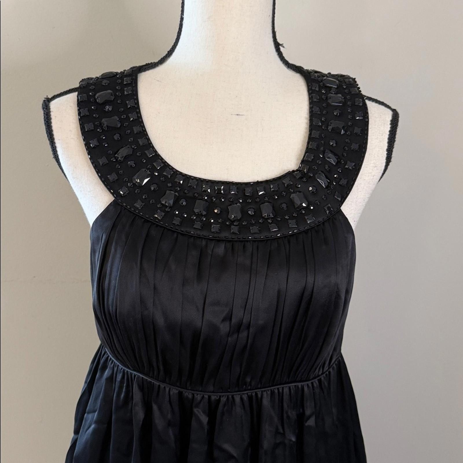 Other Laundry by Design Black midi dress bead embellished SZ 6 Size M / US 6-8 / IT 42-44 - 2 Thumbnail