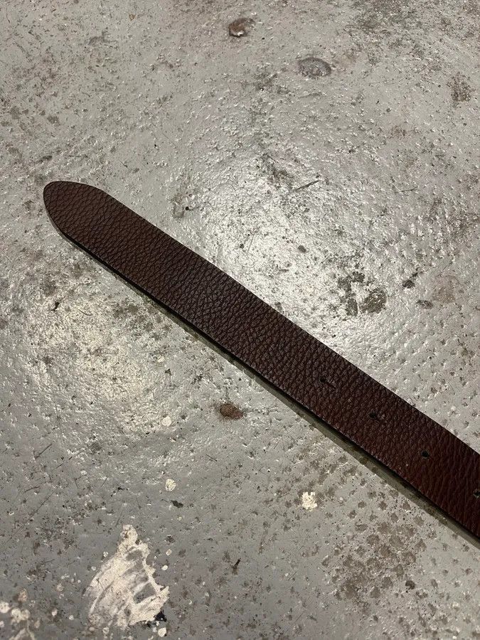 Just Cavalli 2000s Cavalli Black Spice Brown Leather Belt Size ONE SIZE - 7 Thumbnail