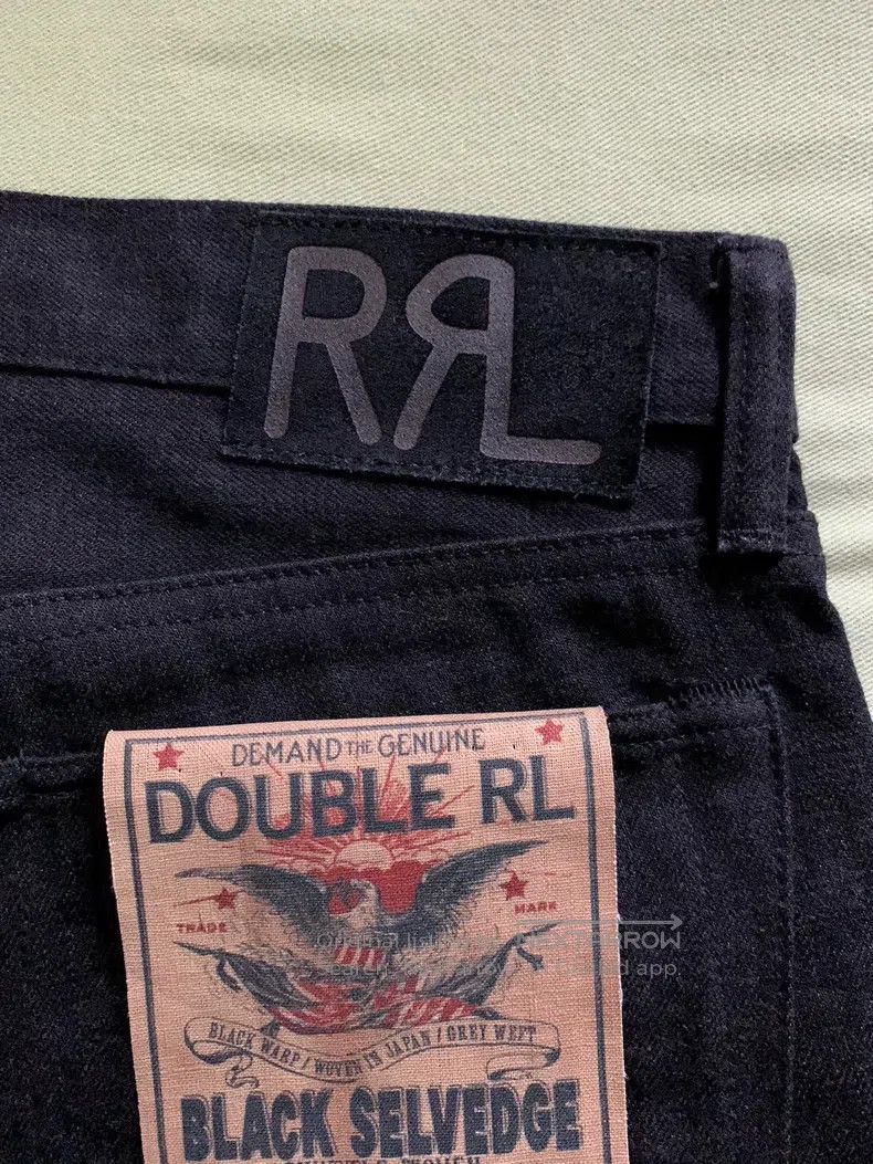 RRL Ralph Lauren RRL Ralph Lauren Slim Fit Black Wash Johnny Depp jeans Size US 32 / EU 48 - 4 Thumbnail