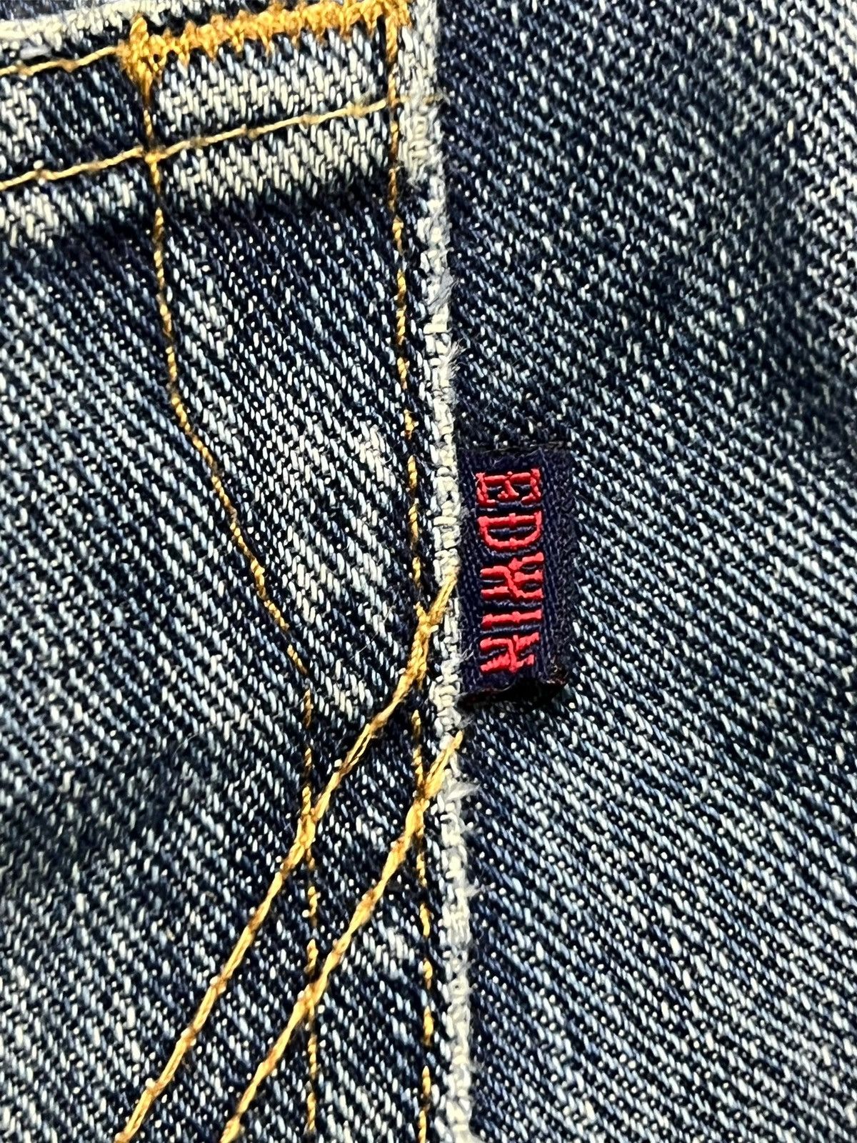 Edwin Vintage Edwin 403 Japan - Faded Mud Wash Straight Leg Jeans Size US 31 - 13 Thumbnail