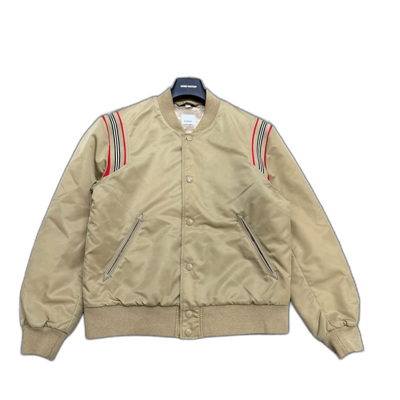 Burberry Striped Bomber Flight Jacket-yf