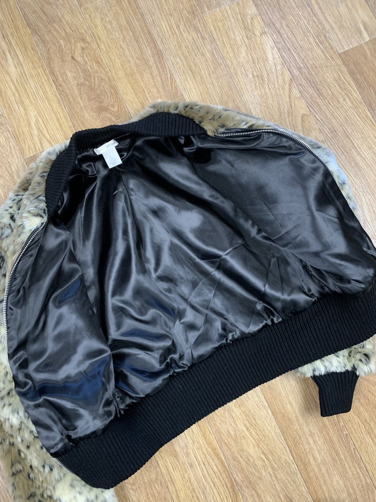 If Six Was Nine Leopard Faux Fur Cropped Bomber Jacket Hysteric Style Size S / US 4 / IT 40 - 4 Thumbnail