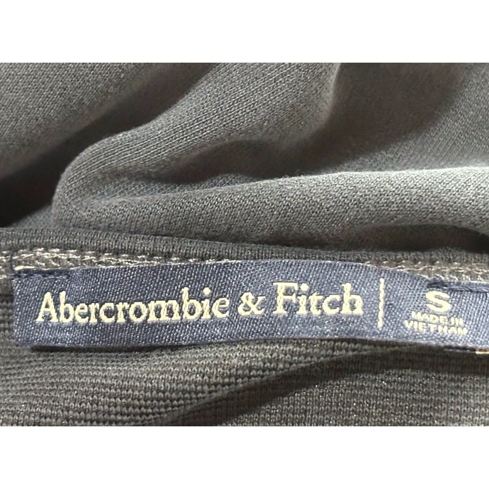 Abercrombie & Fitch Abercrombie & Fitch Dress Women S Gray Twist Front Short Bodycon V-Neck Stretch Pullover Size S / US 4 / IT 40 - 7 Thumbnail