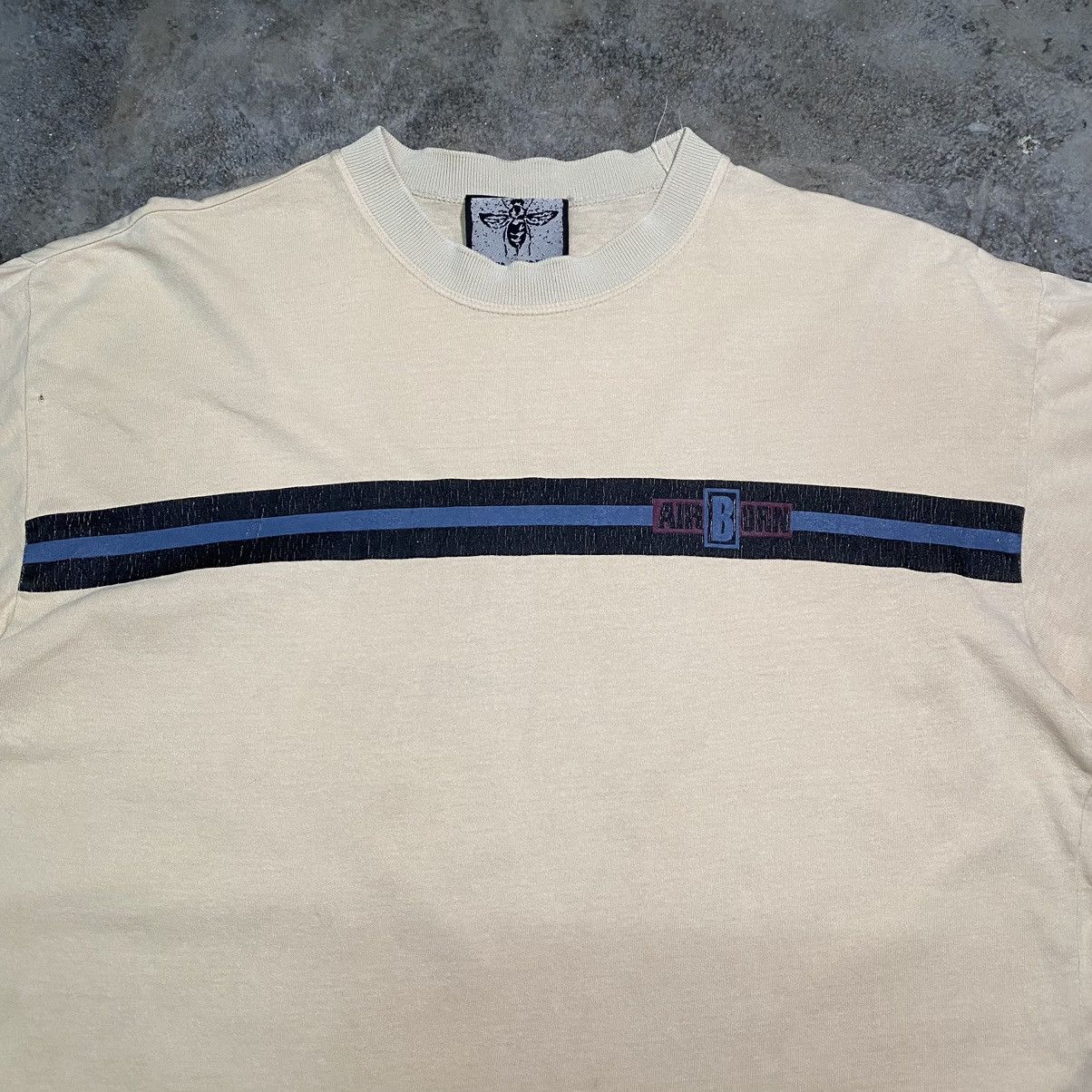 Vintage Vintage 90’s AIR BORN T Shirt Size US XL / EU 56 / 4 - 6 Thumbnail