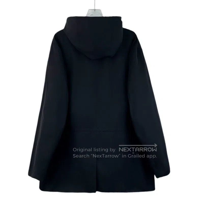 Fendi Fendi Black Logo Letter Embroidered Hooded Long Sleeve Win Size US L / EU 52-54 / 3 - 2 Thumbnail