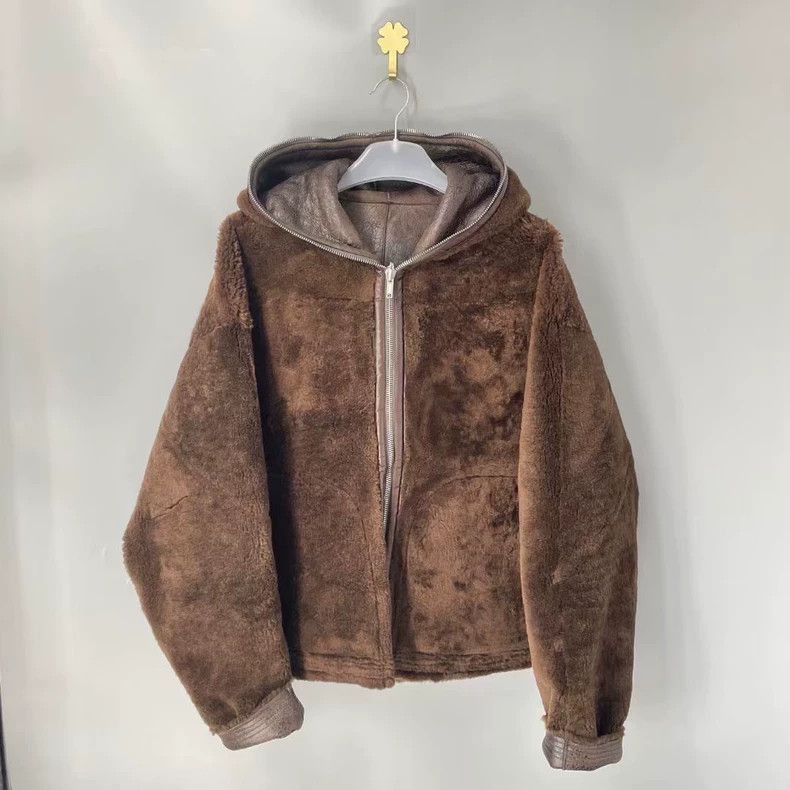 Rick Owens Rick Owens Fur-and-fur integrated double-sided leather coat Size US L / EU 52-54 / 3 - 1 Thumbnail