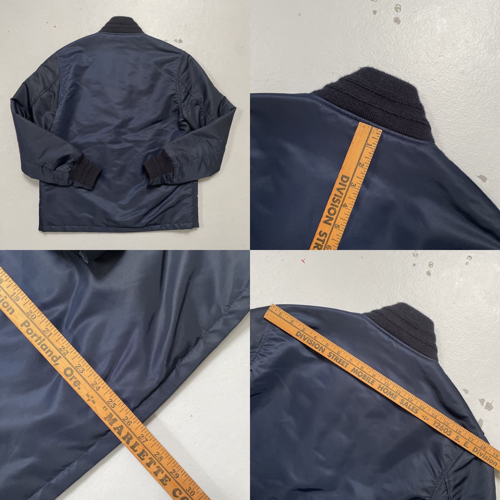Golden Bear Golden Bear x UnionMade Nylon Military Style Bomber Jacket Unisex Adults S Blue USA Vintage Heritage SF Union Made Army College Military Jacket Size US S / EU 44-46 / 1 - 8 Thumbnail