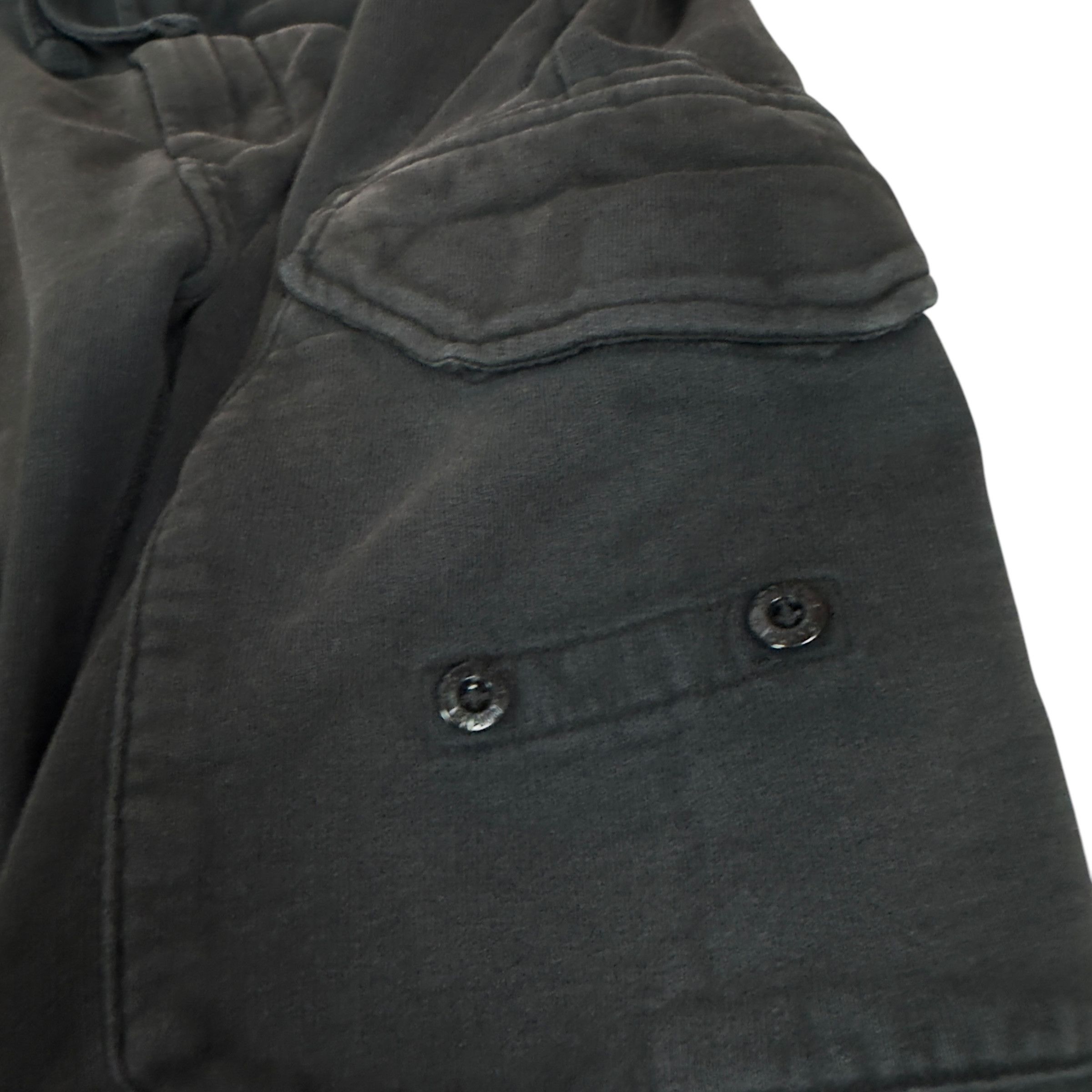 Stone Island Stone Island Men's Black Cotton Drawstring Cargo Trousers S Size US 32 / EU 48 - 4 Thumbnail