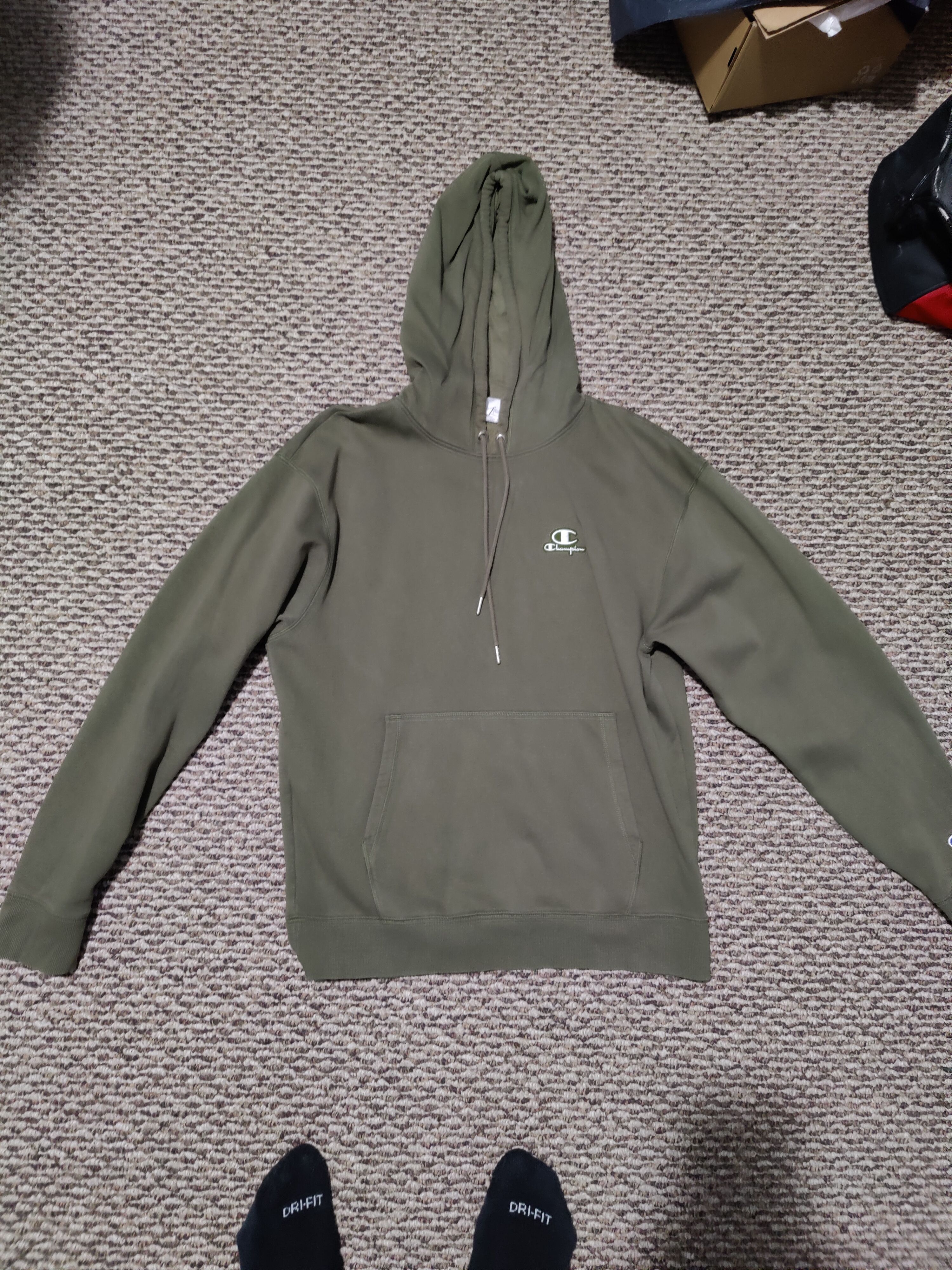 Champion Champion green hoodie Size US M / EU 48-50 / 2 - 1 Thumbnail