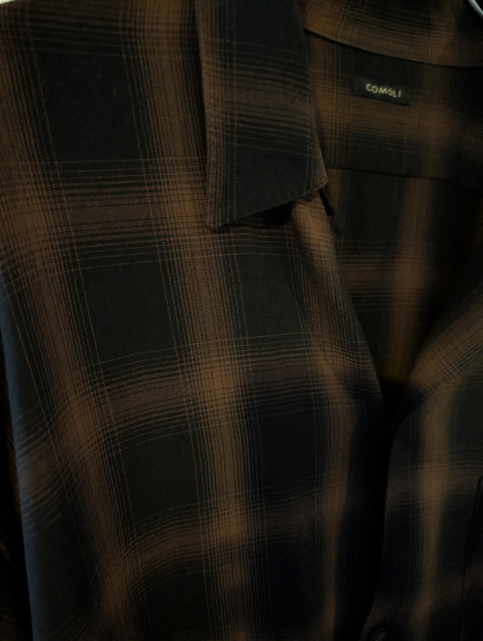 Comoli Comoli Rayon Open Collar Shirt (Z01-02005) Size 3 final drop Size US L / EU 52-54 / 3 - 6 Thumbnail