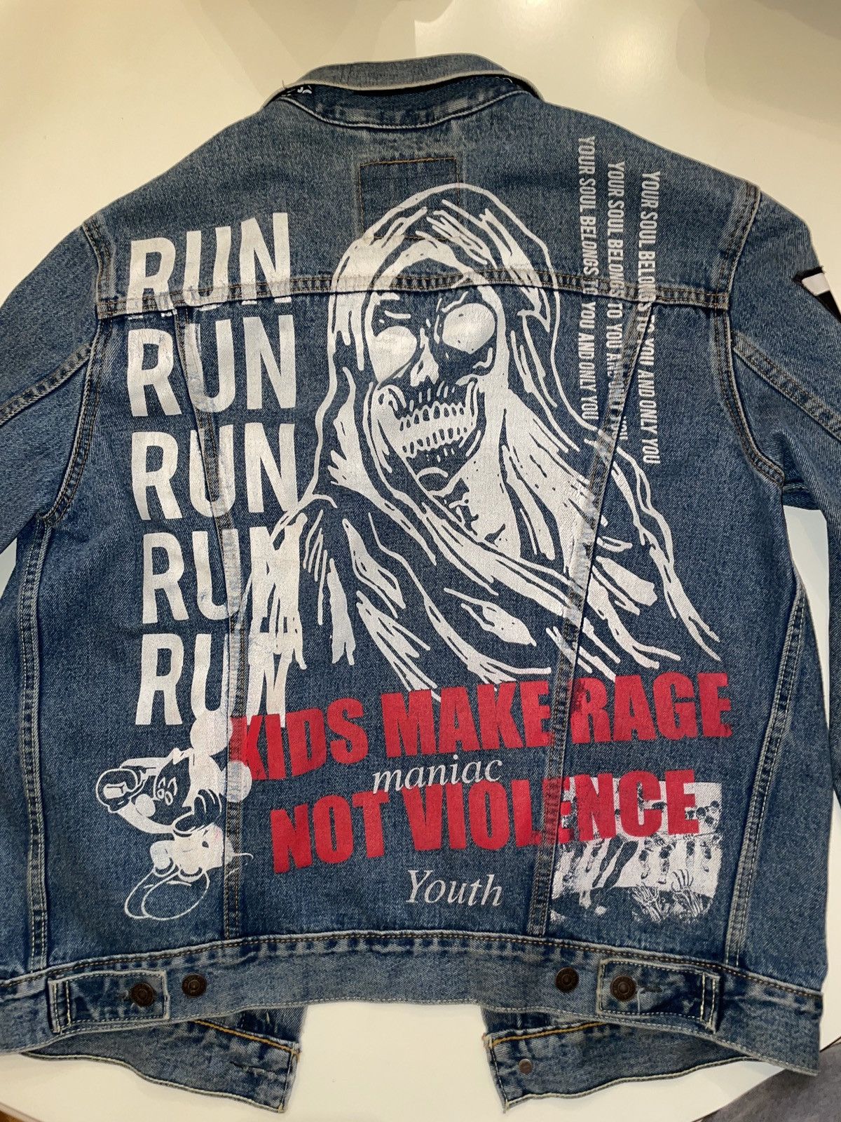 Raised by Champions The Unfuckwittable Raised By Champions x Levi's Denim Jacket Size US L / EU 52-54 / 3 - 2 Thumbnail