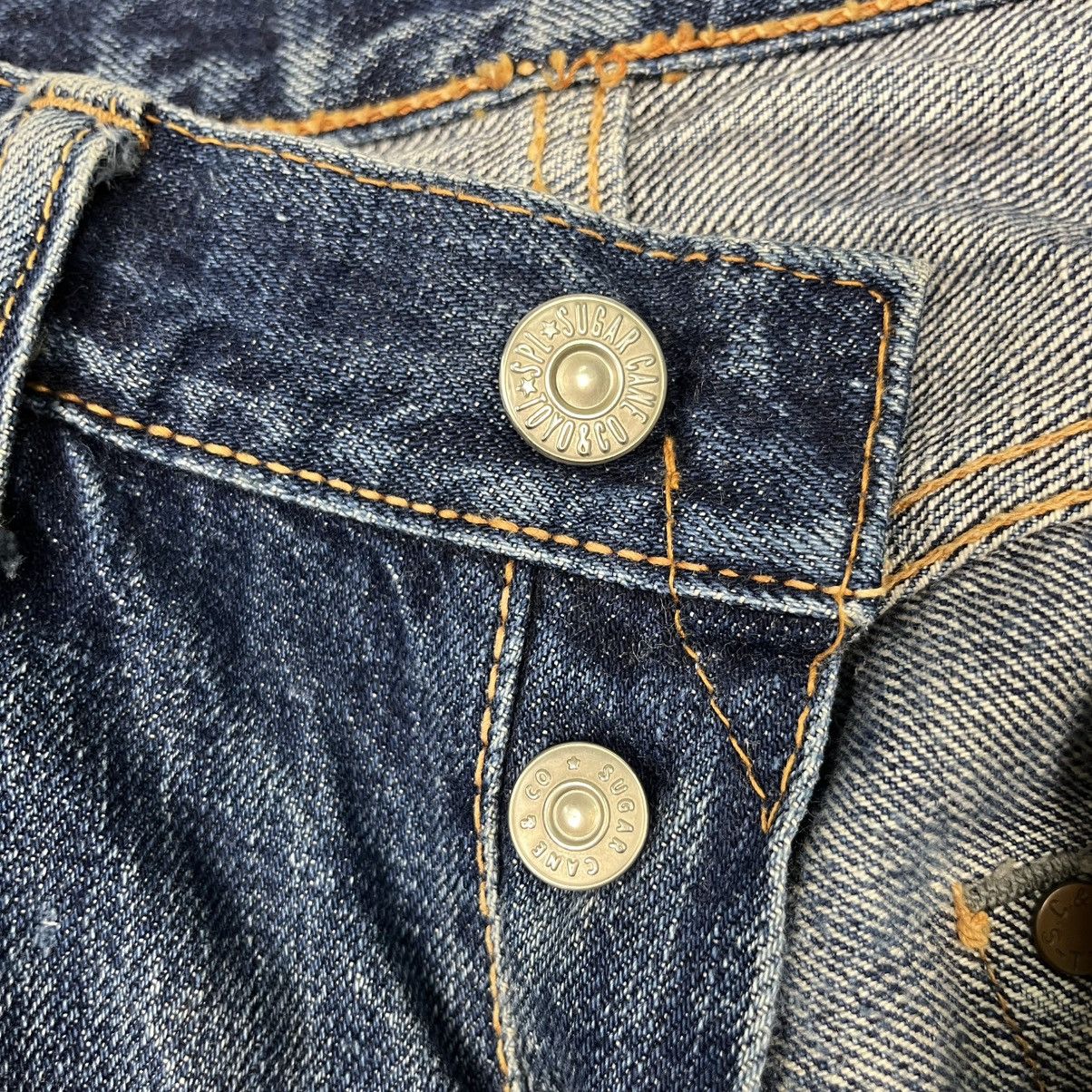 Sugar Cane Vintage Sugar Cane Distressed Selvedge Denim Jeans Size US 30 / EU 46 - 16 Thumbnail
