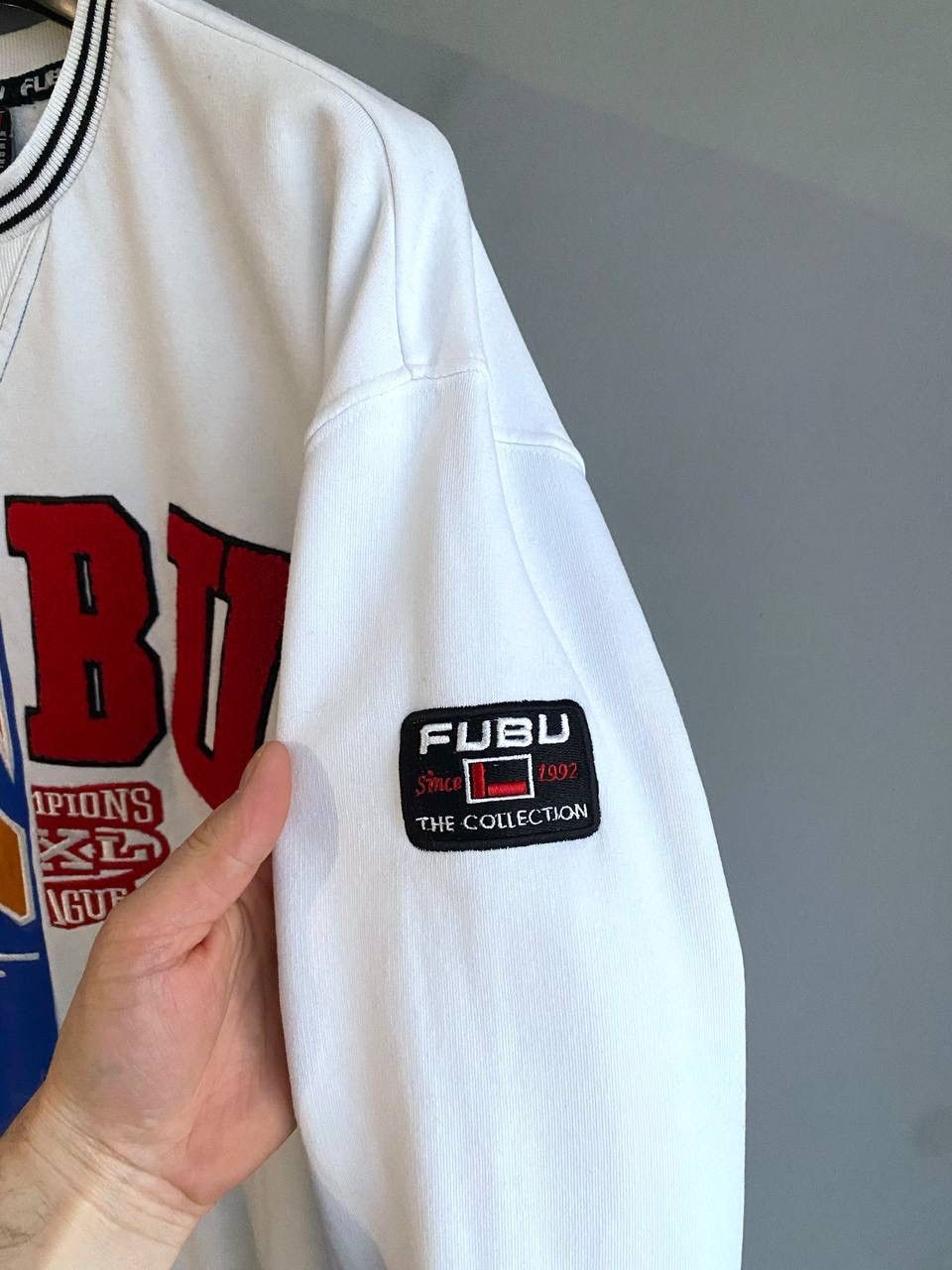 Fubu Vintage FUBU Men's White/Blue Hip Hop Oversized Sweatshirt M Size US M / EU 48-50 / 2 - 3 Thumbnail