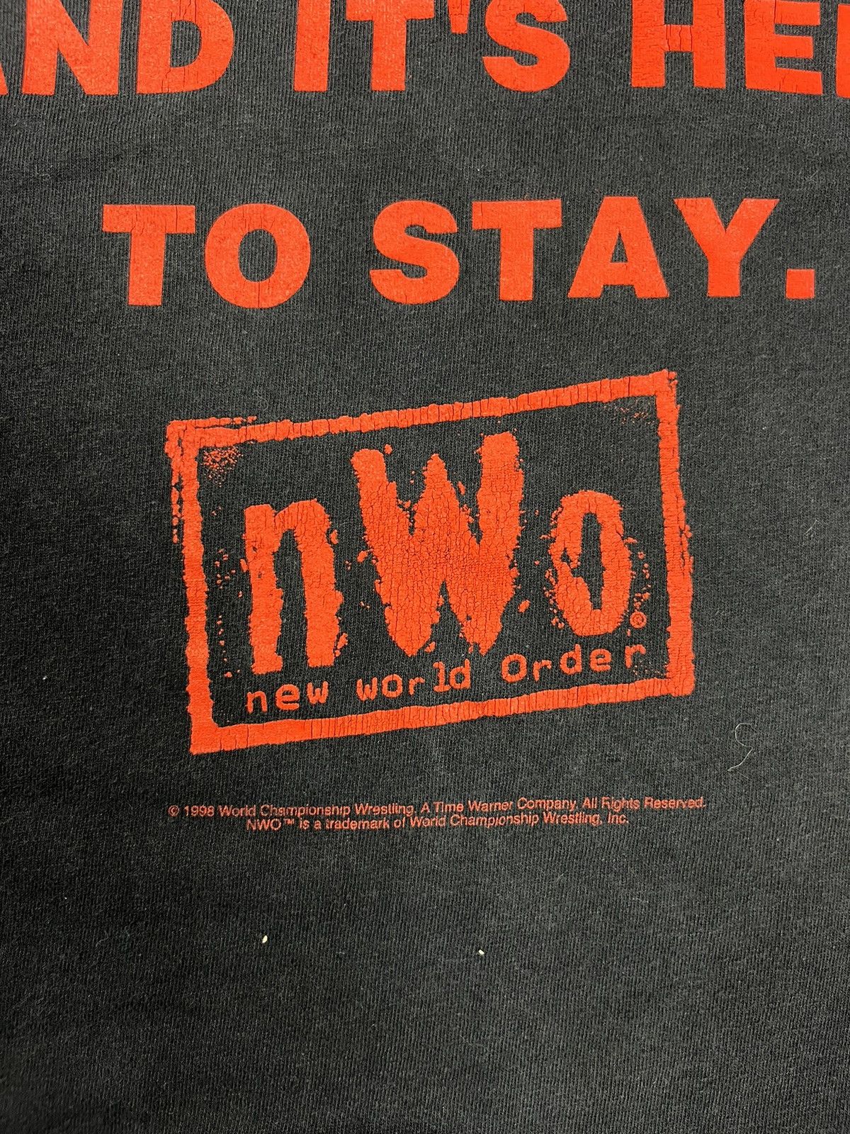 Vintage Vintage 90s NWO New World Order 1998 Wrrstling Faded Tee Size US L / EU 52-54 / 3 - 6 Thumbnail