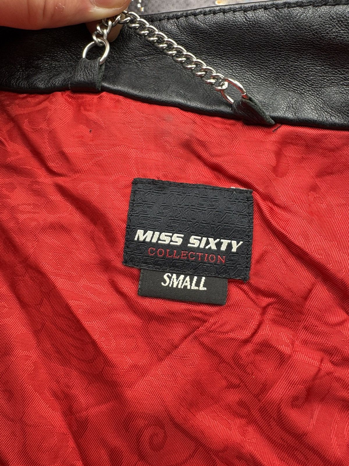 Genuine Leather Miss Sixty Vintage Leather Biker Jacket Size S / US 4 / IT 40 - 7 Thumbnail