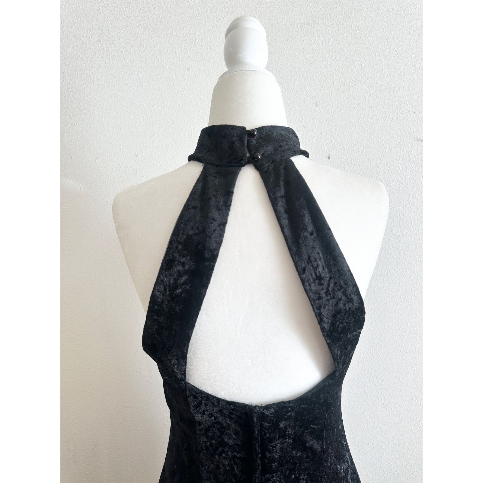 Jessica McClintock Vintage 80s 90s Romantic Whimsygoth High Neck Keyhole Dress Size L / US 10 / IT 46 - 5 Thumbnail