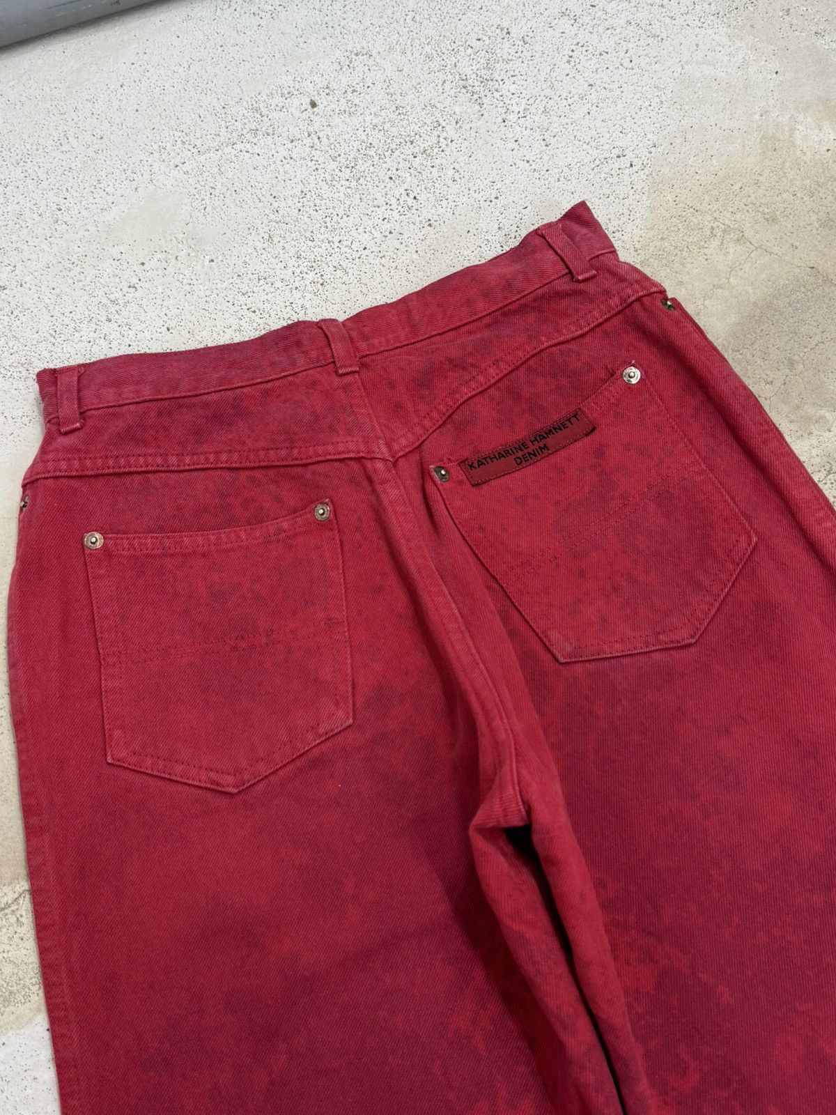 Katharine Hamnett London Katharine Hamnett Denim Designer Pants Special Washed Size US 26 / EU 42 - 12 Thumbnail