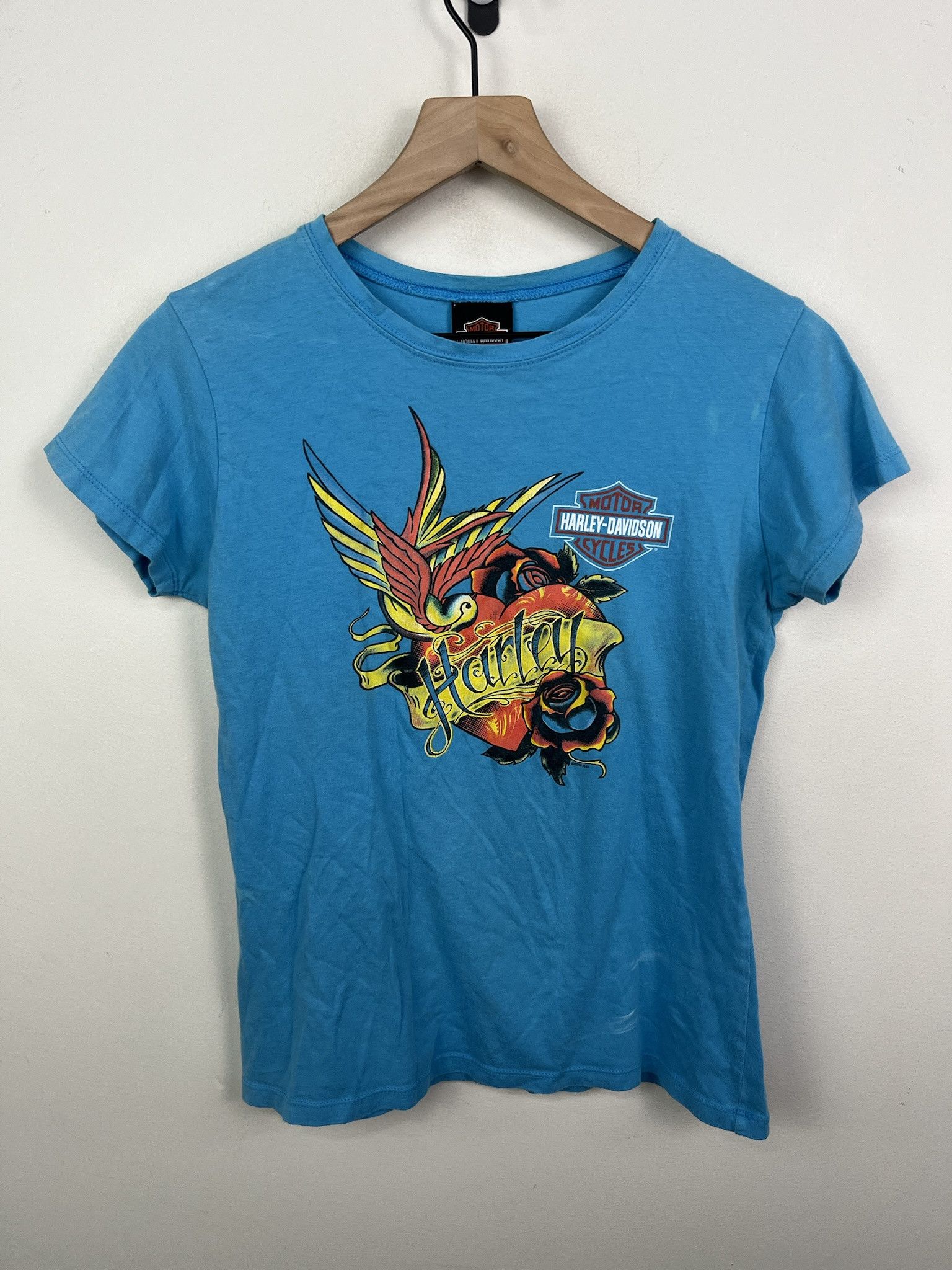 Ed Hardy Vintage Y2K Harley Davidson Heart Tattoo T Shirt Size S Size US S / EU 44-46 / 1 - 1 Thumbnail