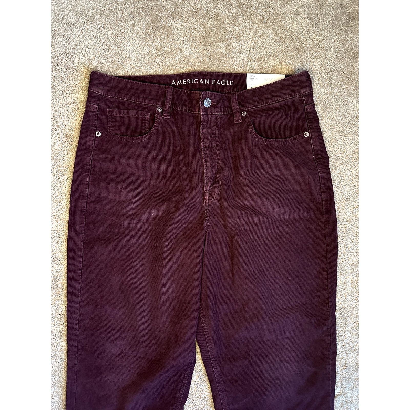 American Eagle Outfitters NWT American Eagle Outfitters Corduroy Straight Mom Jeans 14 Size 36" / US 14 / IT 50 - 6 Thumbnail