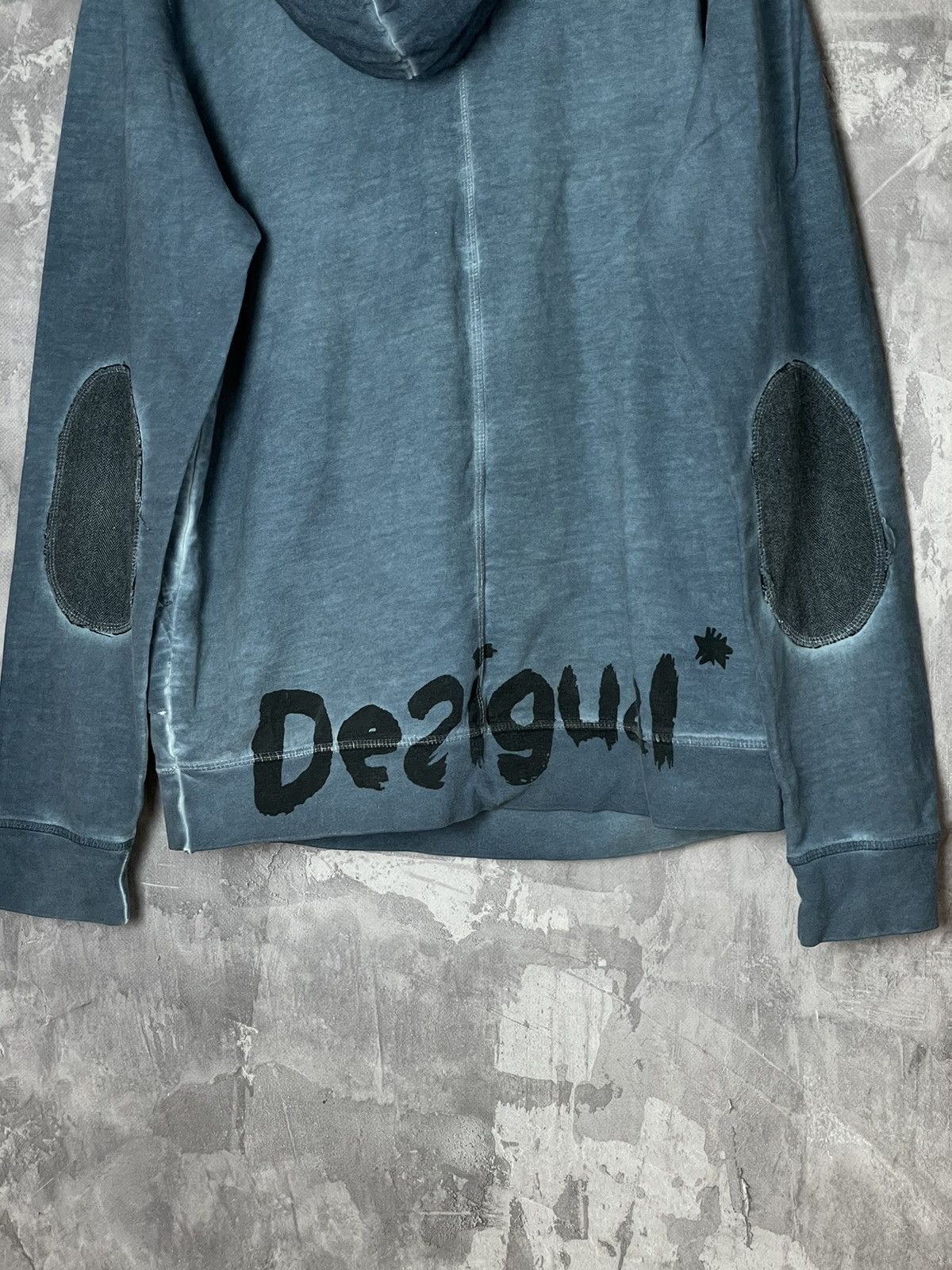 Desigual × Vintage 00s RARE VINTAGE Avant Garde Japanese Style Desigual Hoodie Size L / US 10 / IT 46 - 10 Thumbnail