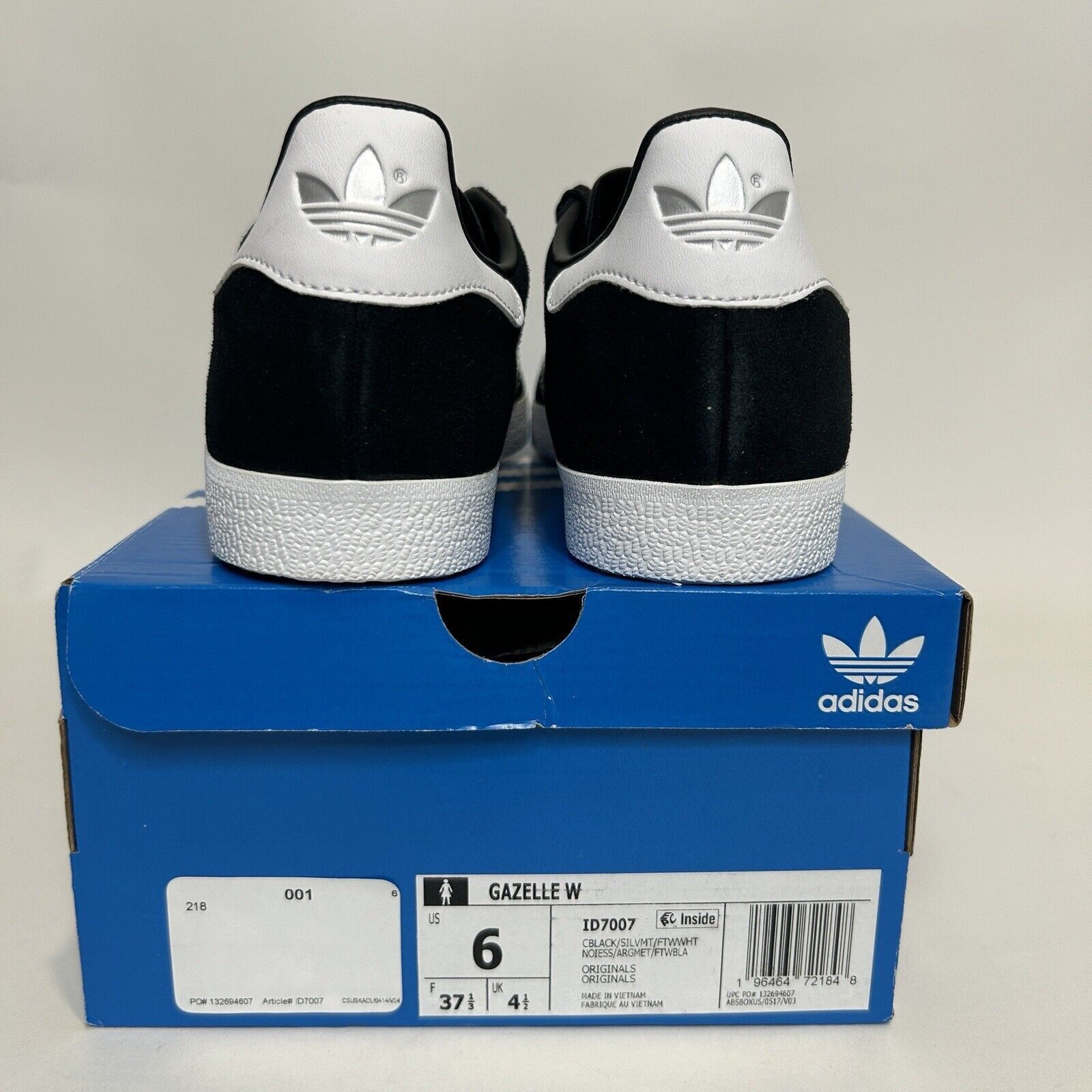 Adidas Adidas Originals Gazelle “Black/Silver Metallic” 2024 Size US 6 / IT 36 - 4 Thumbnail