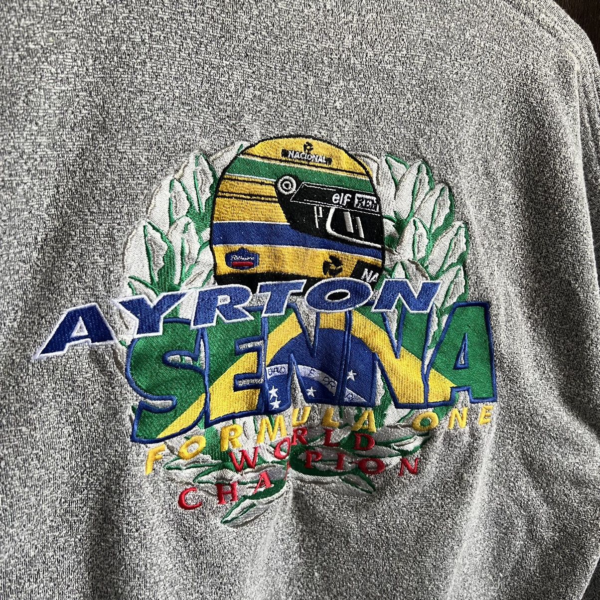 Vintage Vintage Goodsport Aryton Senna Formula One Champion Crewneck Size US L / EU 52-54 / 3 - 4 Thumbnail