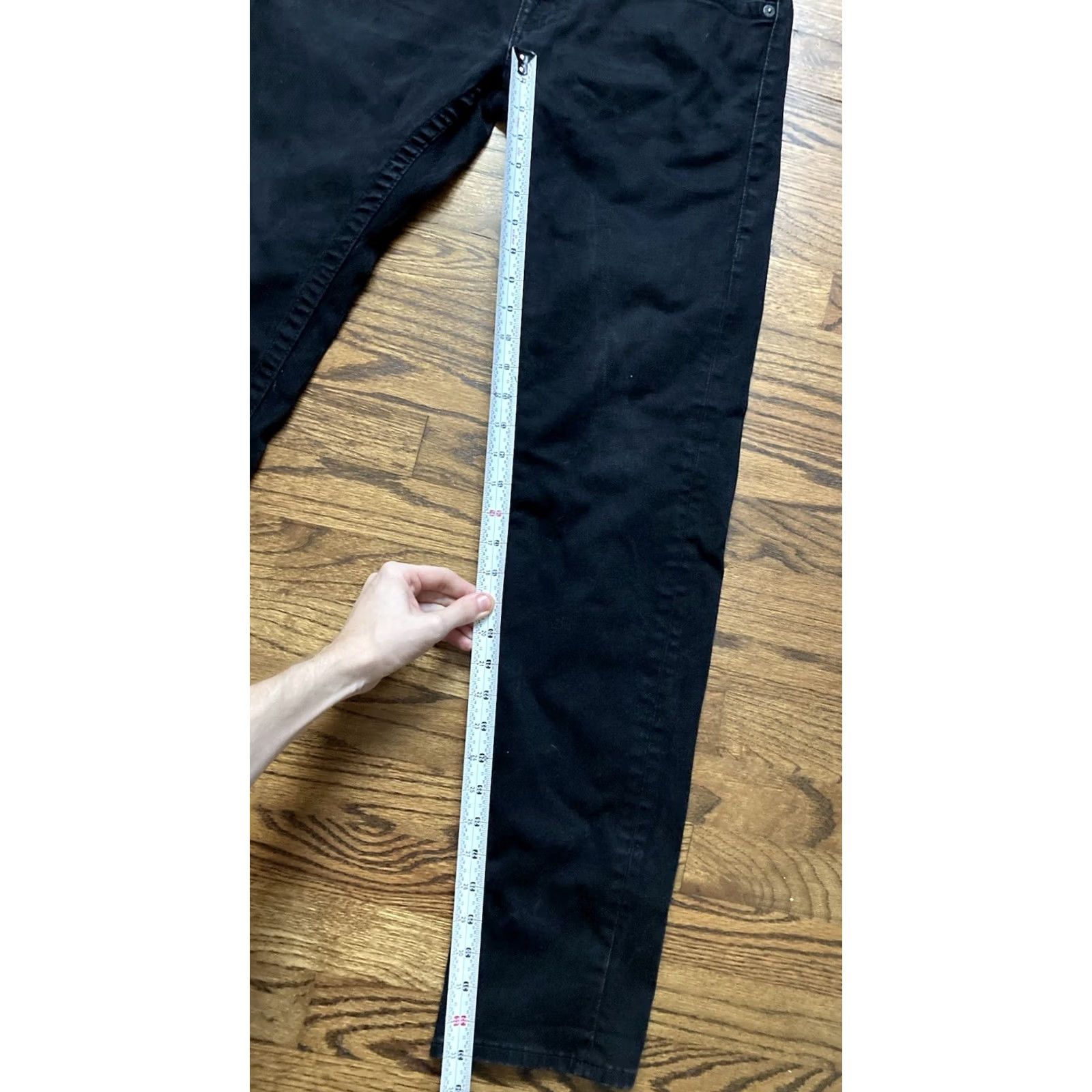 True Religion VINTAGE True Religion Jeans Mens Sz 31x33 Rocco Relaxed Skinny Flap Black Denim Stretch Size US 31 - 5 Thumbnail