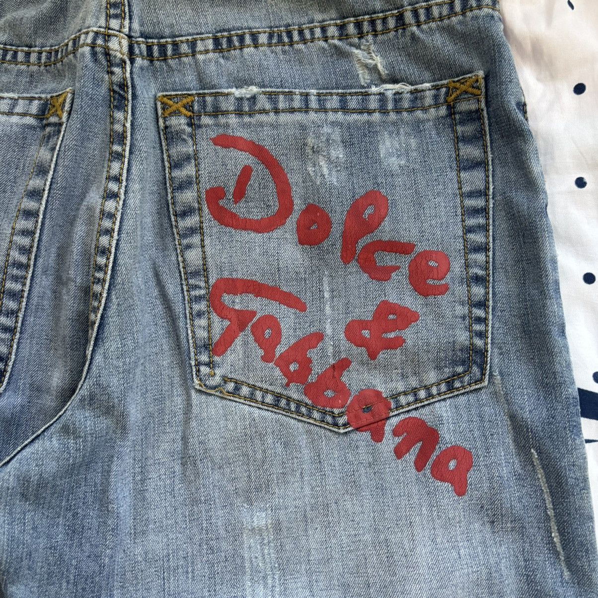 Dolce & Gabbana Dolce & Gabbana Paint Splatter Jeans Size 27" / US 4 / IT 40 - 13 Thumbnail