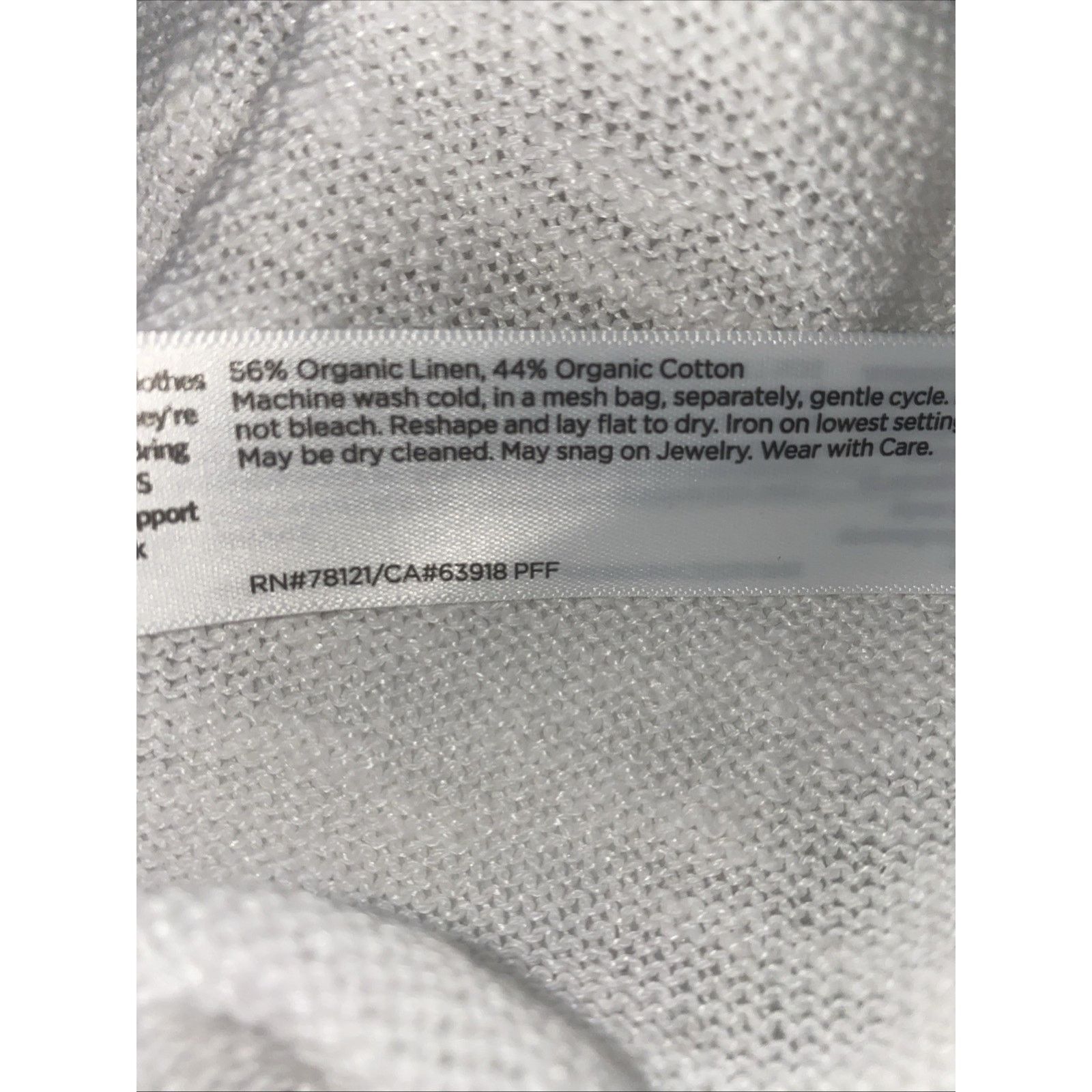 Eileen Fisher Eileen Fisher Size M White Hoodie Beach Organic Cotton Linen Size M / US 6-8 / IT 42-44 - 5 Thumbnail