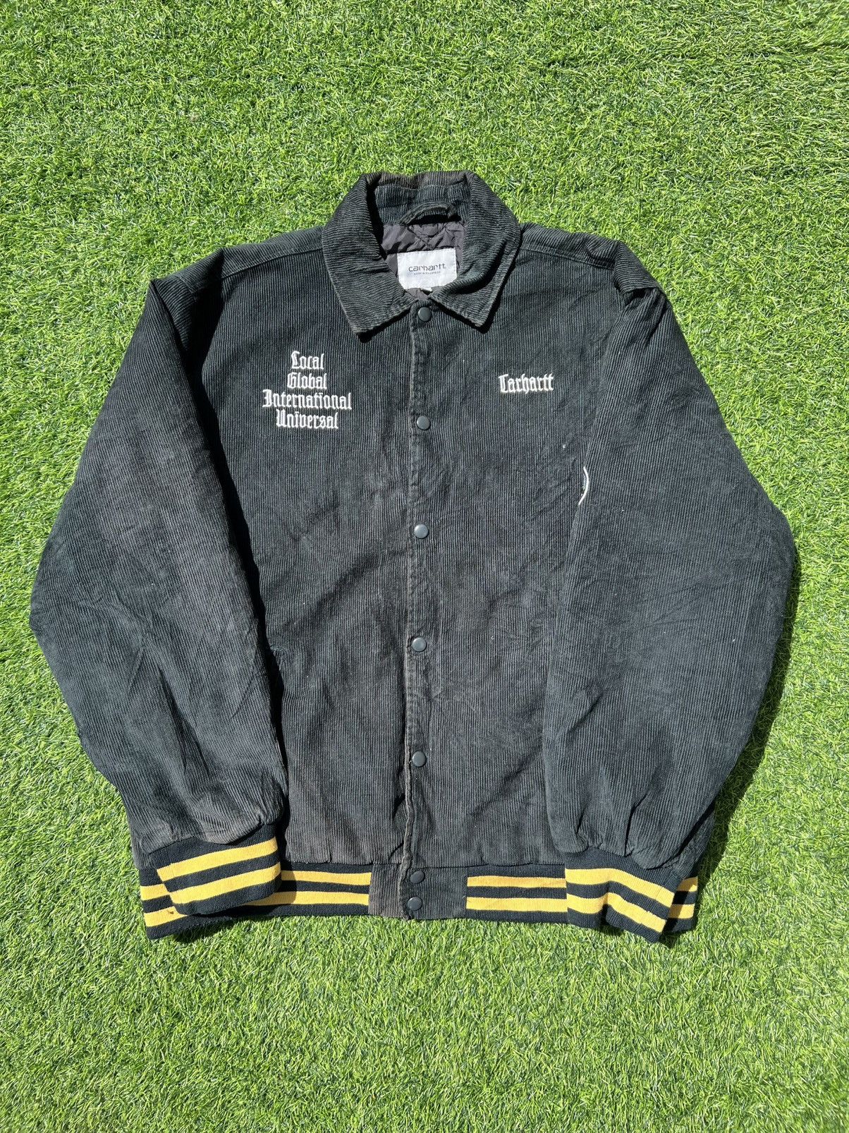 Carhartt CARHARTT WIP “Local Global” Corduroy Letterman Jacket -L Size US L / EU 52-54 / 3 - 1 Thumbnail