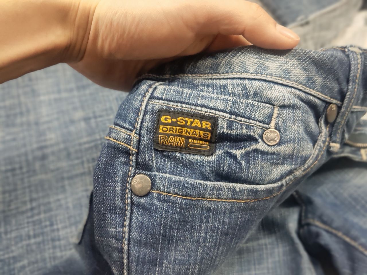 G-Star Vintage G Star Y2K Flared Jeans Low Rise Belt LBG Bootcut Size US 31 - 14 Thumbnail