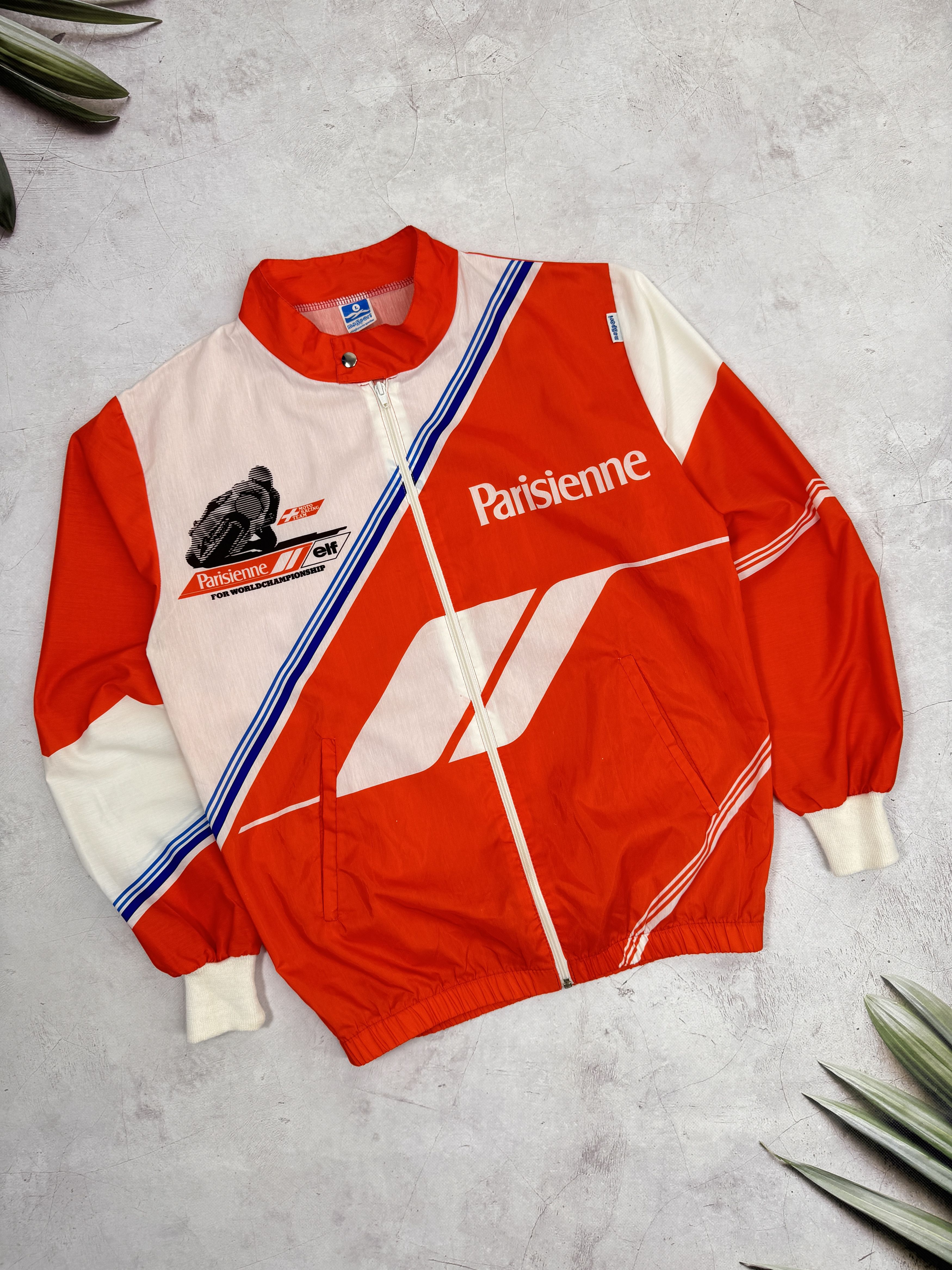 Vintage Vintage Parisienne Elf Worldchampion Jacket Swiss Moto Team Size US L / EU 52-54 / 3 - 1 Thumbnail