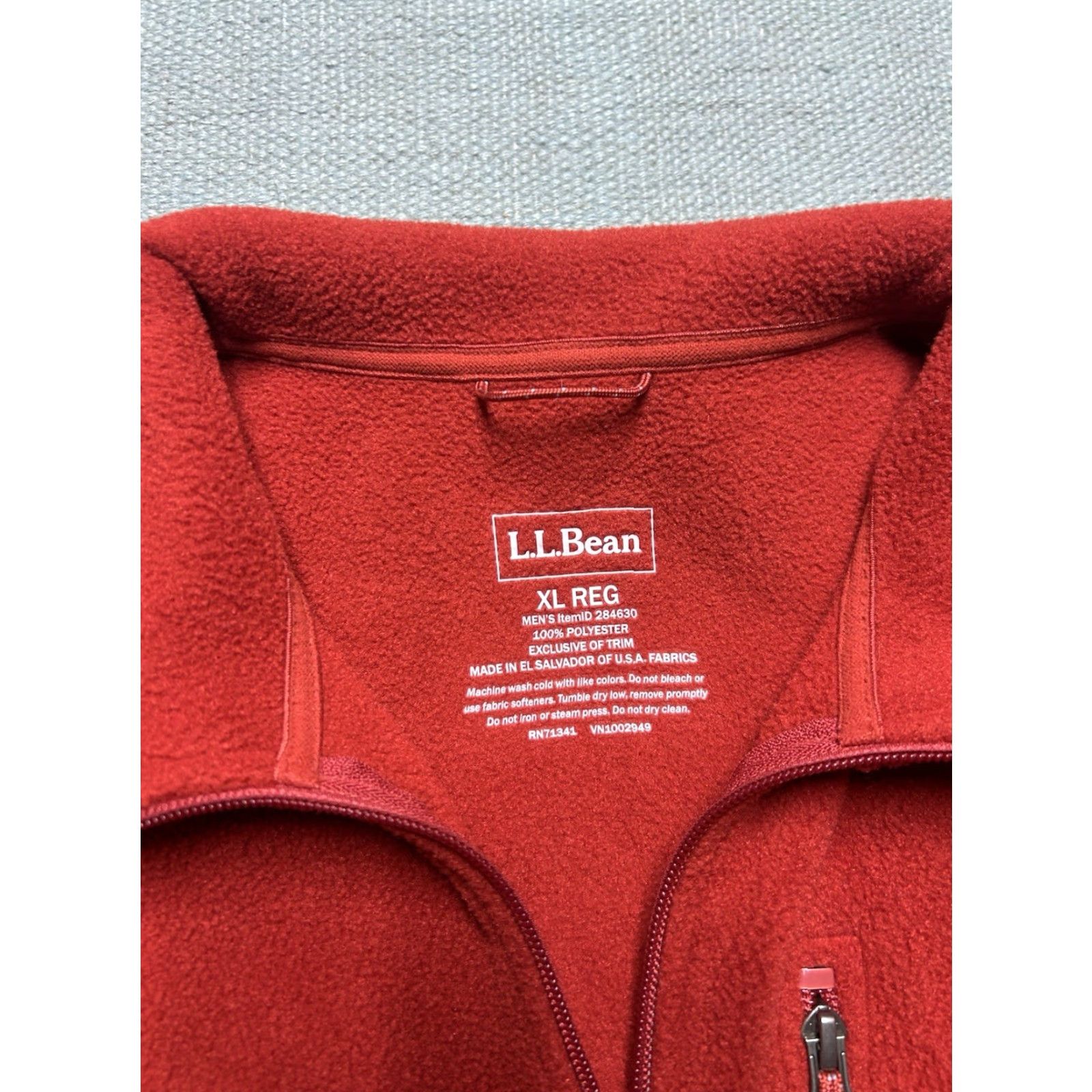 Vintage VINTAGE LL Bean fleece jacket full zip synchilla 3 pocket red orange snow ski men’s XL Size US XL / EU 56 / 4 - 4 Thumbnail