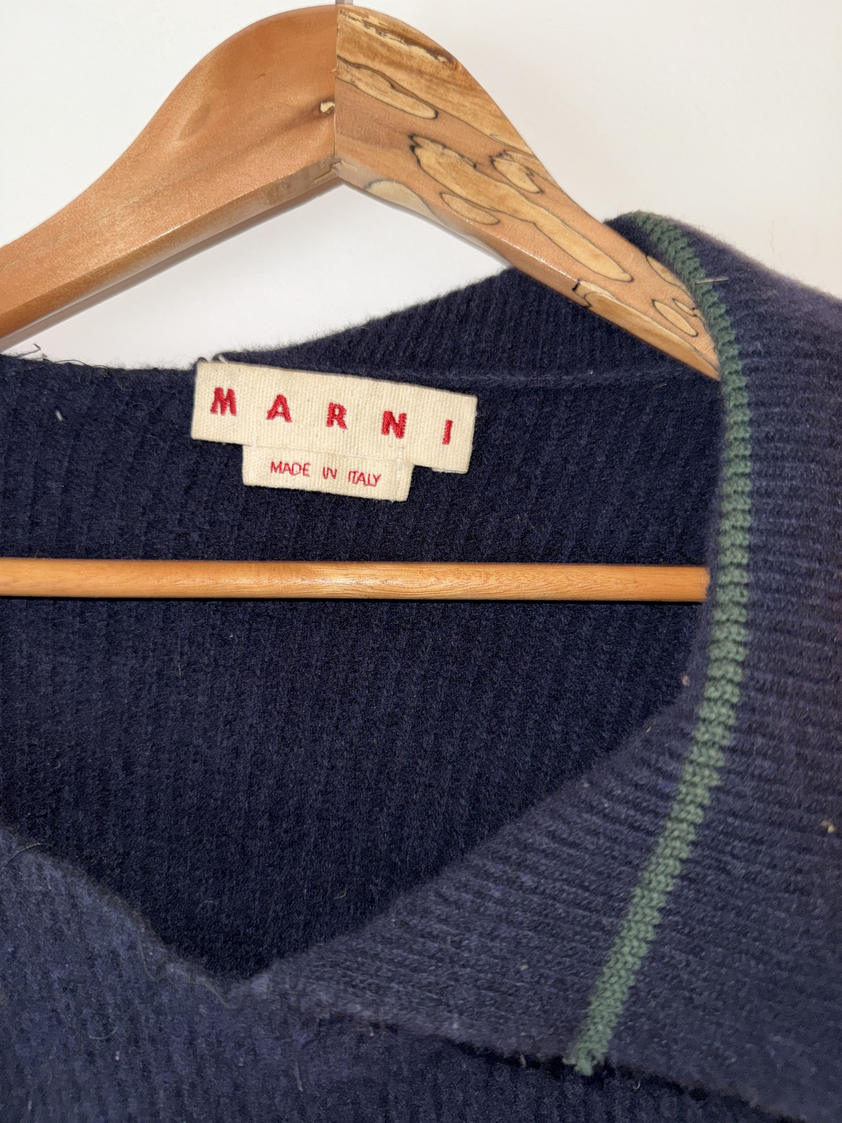 Marni Marni Asymmetrical Deconstructed Knit Sweater Size US L / EU 52-54 / 3 - 4 Thumbnail