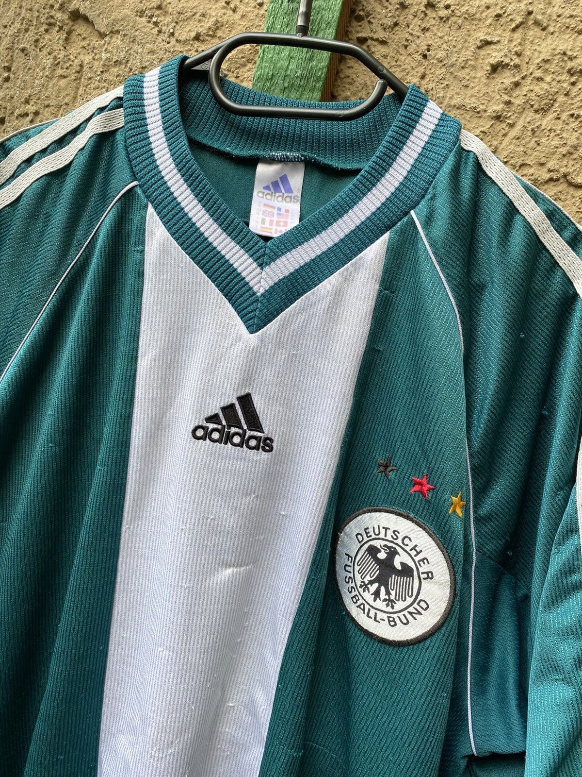 Adidas Germany 1998 2000 Home Football Soccer Jersey Italy France Size US XL / EU 56 / 4 - 2 Thumbnail