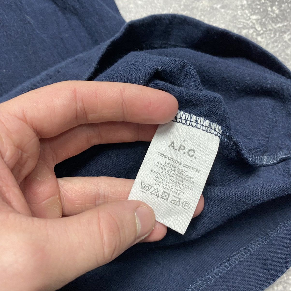 A.P.C. Luxury APC Small logo designer rare basic tee Size US XL / EU 56 / 4 - 9 Thumbnail