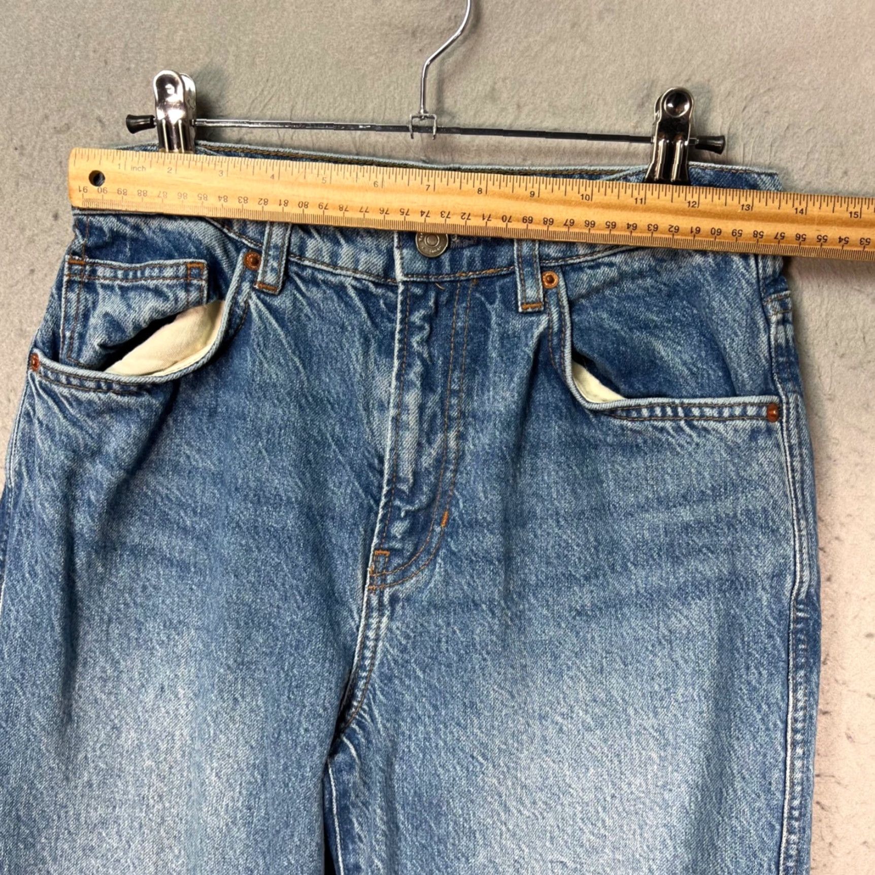 Reformation Reformation Jeans Size 26 Blue Distressed High Rise Straight Denim 5-Pocket Womens/Vintage No Shirt/Hoodie? Size 26" / US 2 / IT 38 - 5 Thumbnail