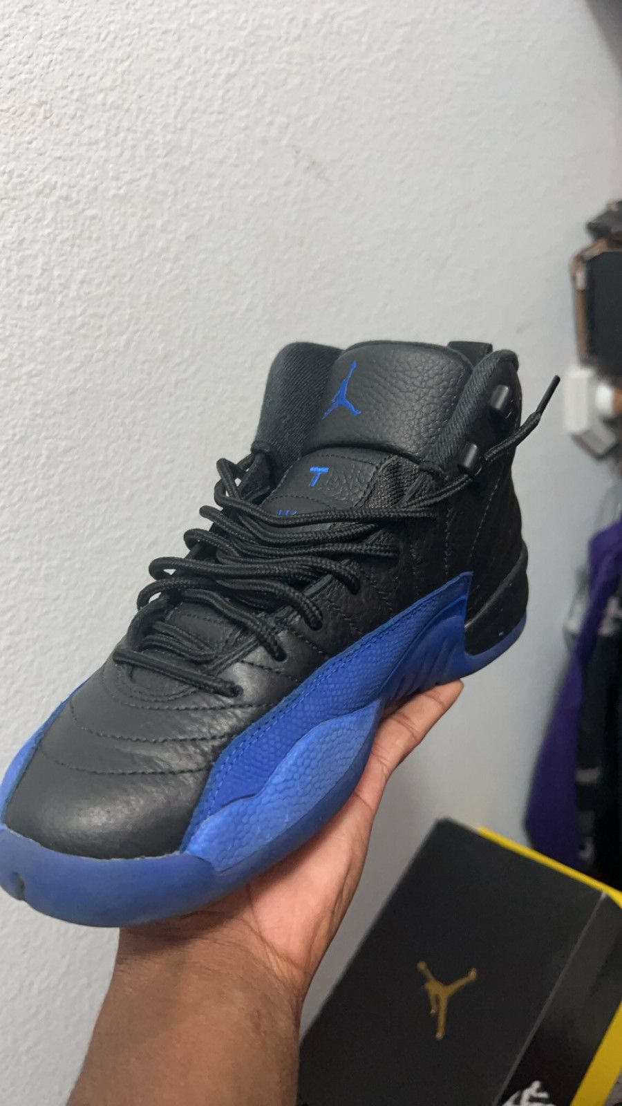 Jordan Brand Jordan 12 Black Game Royal Size US 6.5 / EU 39-40 - 2 Thumbnail