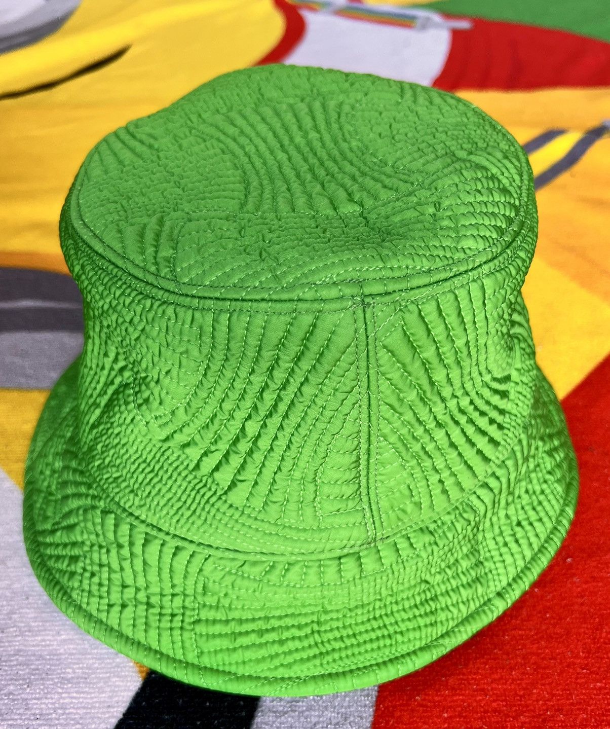 Bottega Veneta Bottega Veneta Bucket Hat Acid Green Intrecciato Nylon new S Size ONE SIZE - 2 Thumbnail