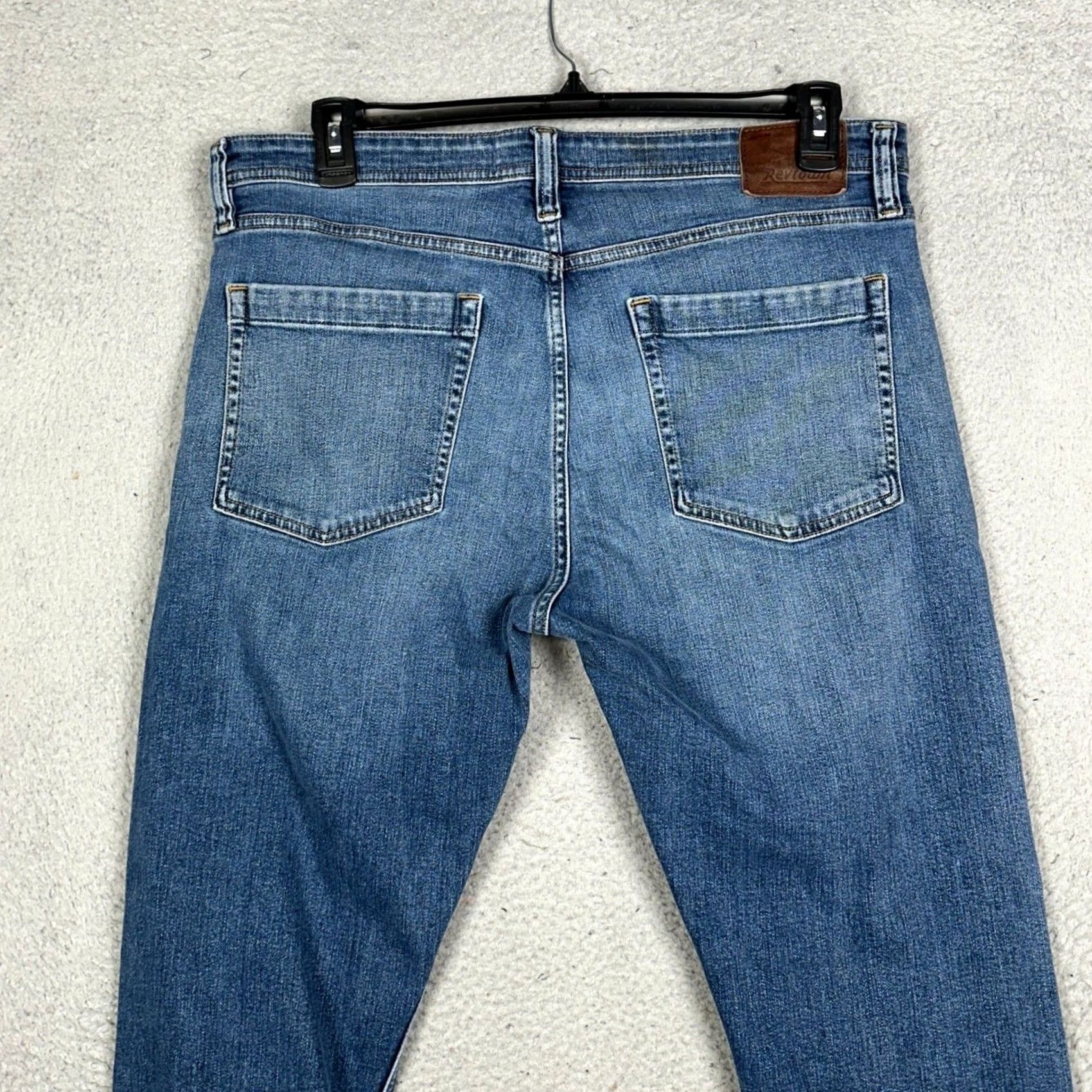 Vintage Revtown Sharp Denim Jeans Mens 36X30 Blue Straight 5-Pocket Casual EUC Size US 36 / EU 52 - 2 Thumbnail