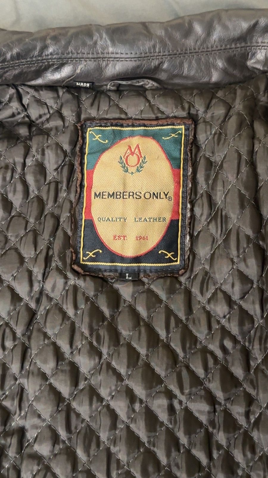 Members Only Vintage Leather Jacket
