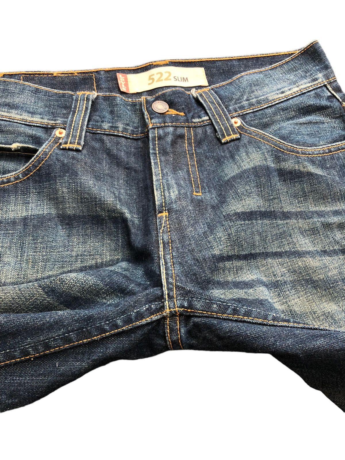 Levi's Vintage Levi's 522 Clawmark Distressed Denim Size US 31 - 9 Thumbnail