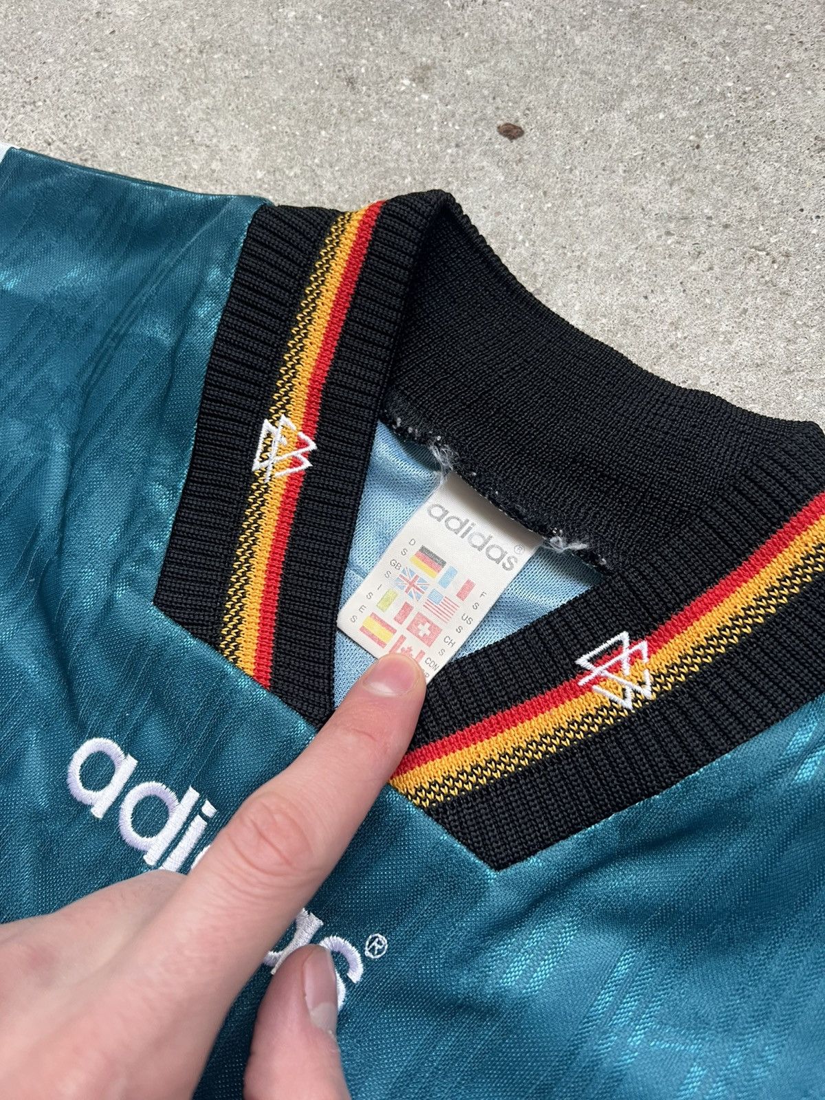 Adidas Deutschland Trikot 1996 adidas Away DFB Jersey Germany Shirt Size US S / EU 44-46 / 1 - 7 Thumbnail