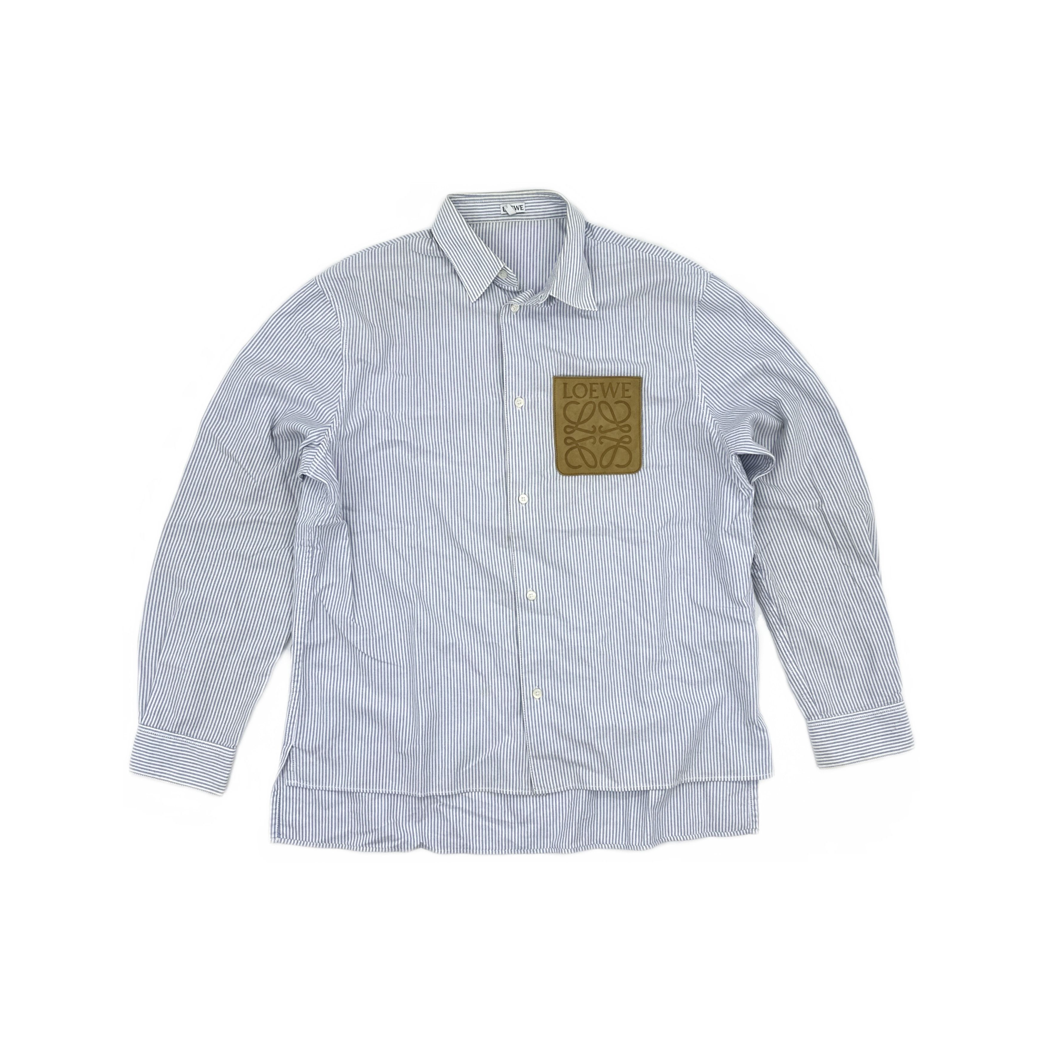 Loewe Loewe Anagram Patch Striped Shirt Size M Size US XXS / EU 40 - 1 Thumbnail