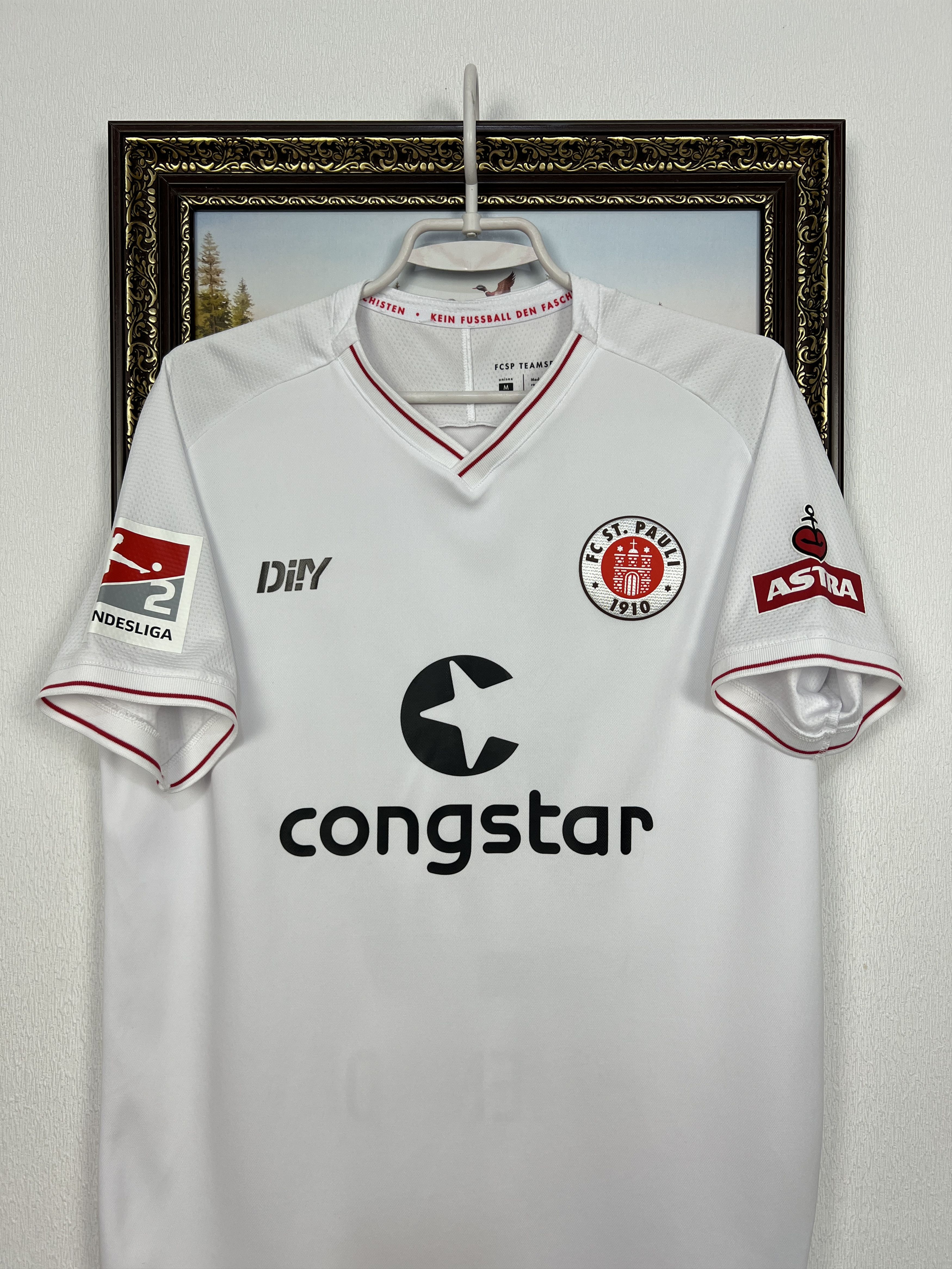 Vintage St Pauli football shirt 2021 Player Issue Amenyido Signed Size US M / EU 48-50 / 2 - 2 Thumbnail