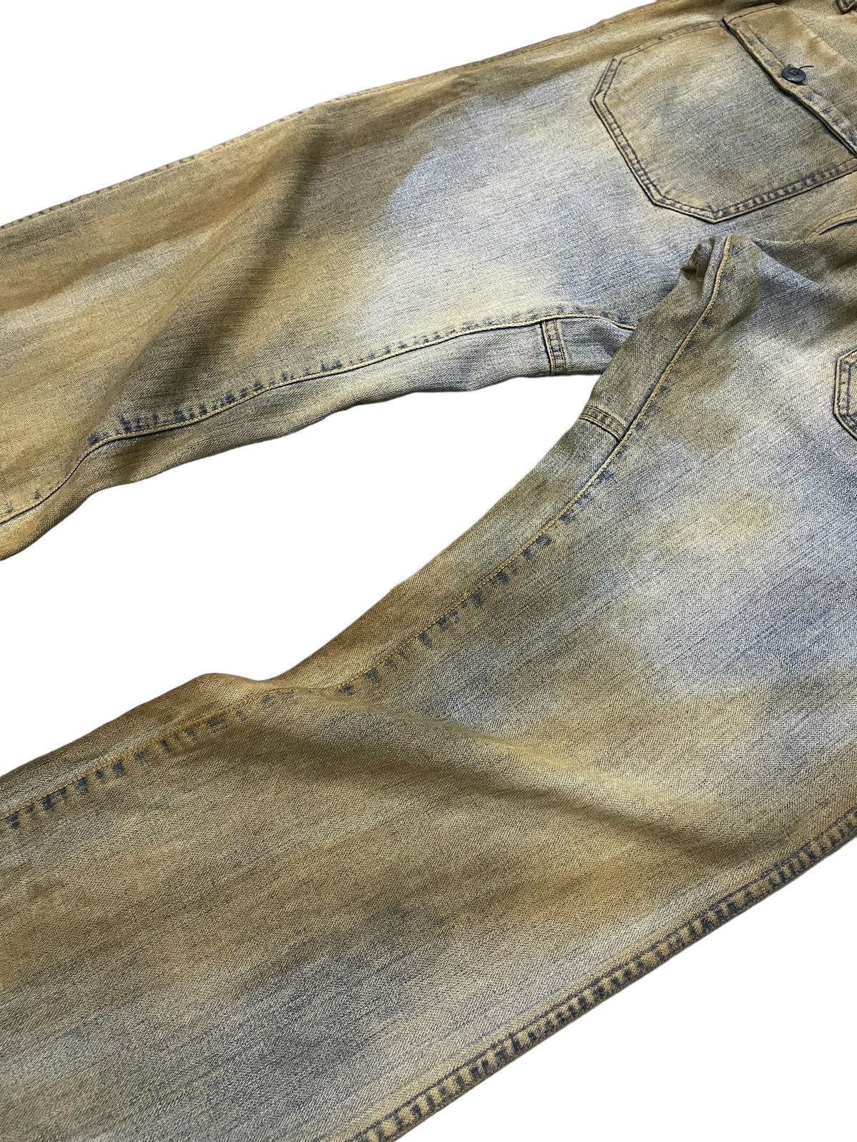 Diesel × Hysteric Glamour Vintage Diesel TrompeL’oeil Loose Baggy Mud Wash Jeans Size US 33 - 18 Thumbnail